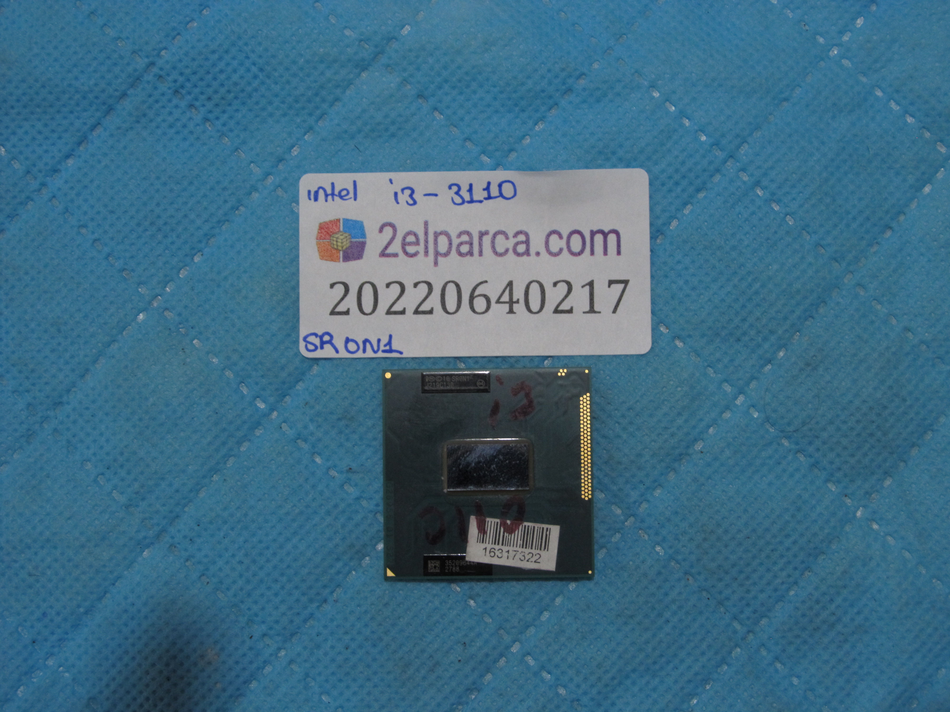 Intel core i3-3110m cpu sr0n1