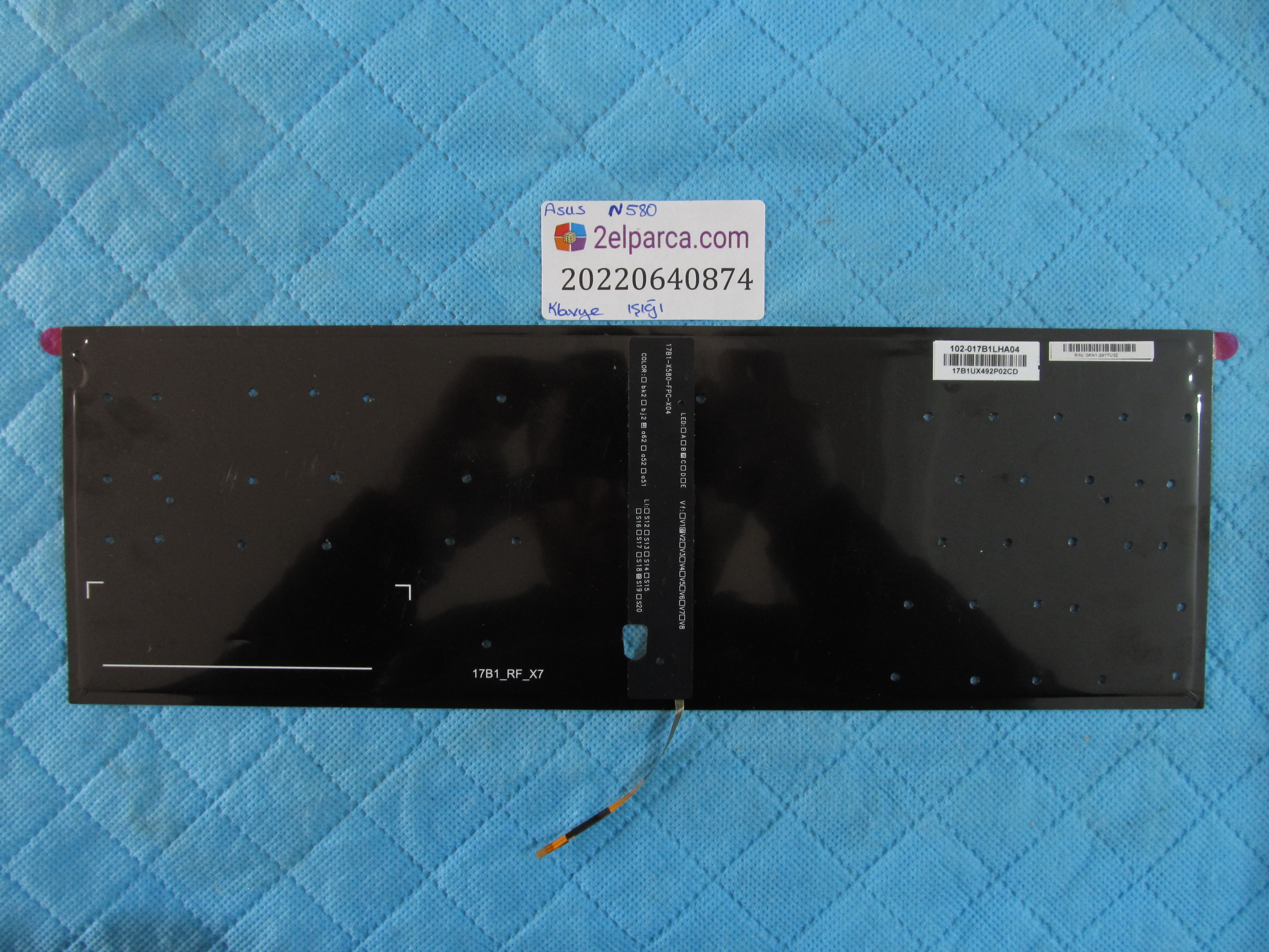 ASUS Asus n580 klavye işiği orjinal ürün küçük görsel 2