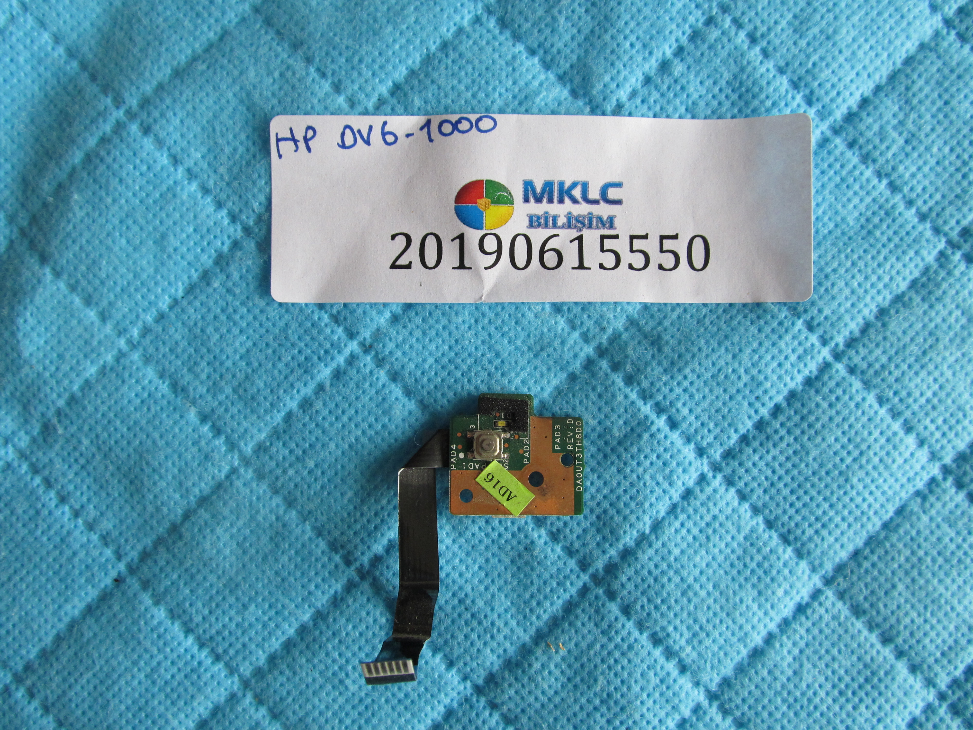 Hp dv6-1000 tetik karti ve flex