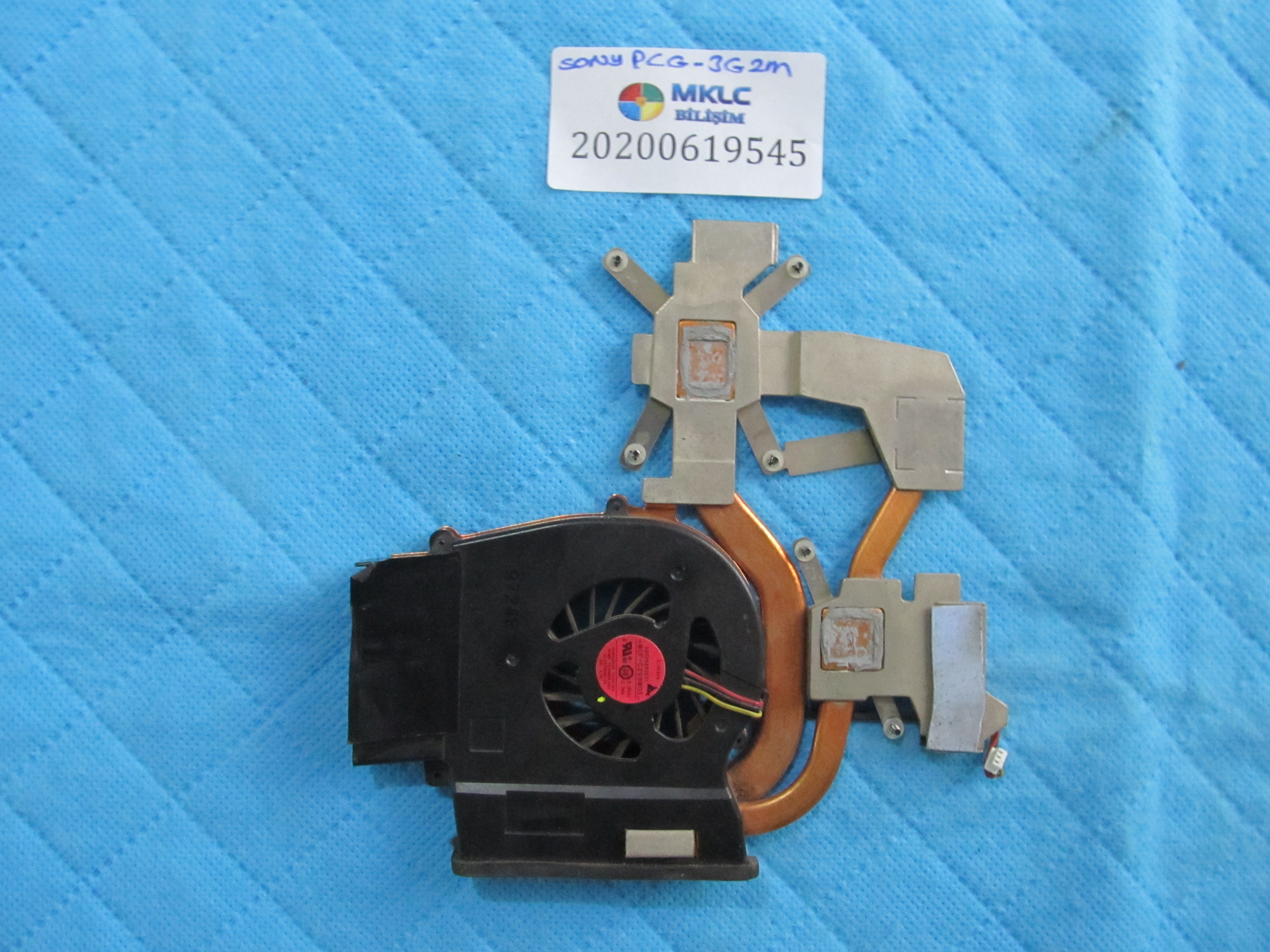 SONY Sony pcg-3g2m fan bakir soğutucu (heatsink) küçük görsel 2