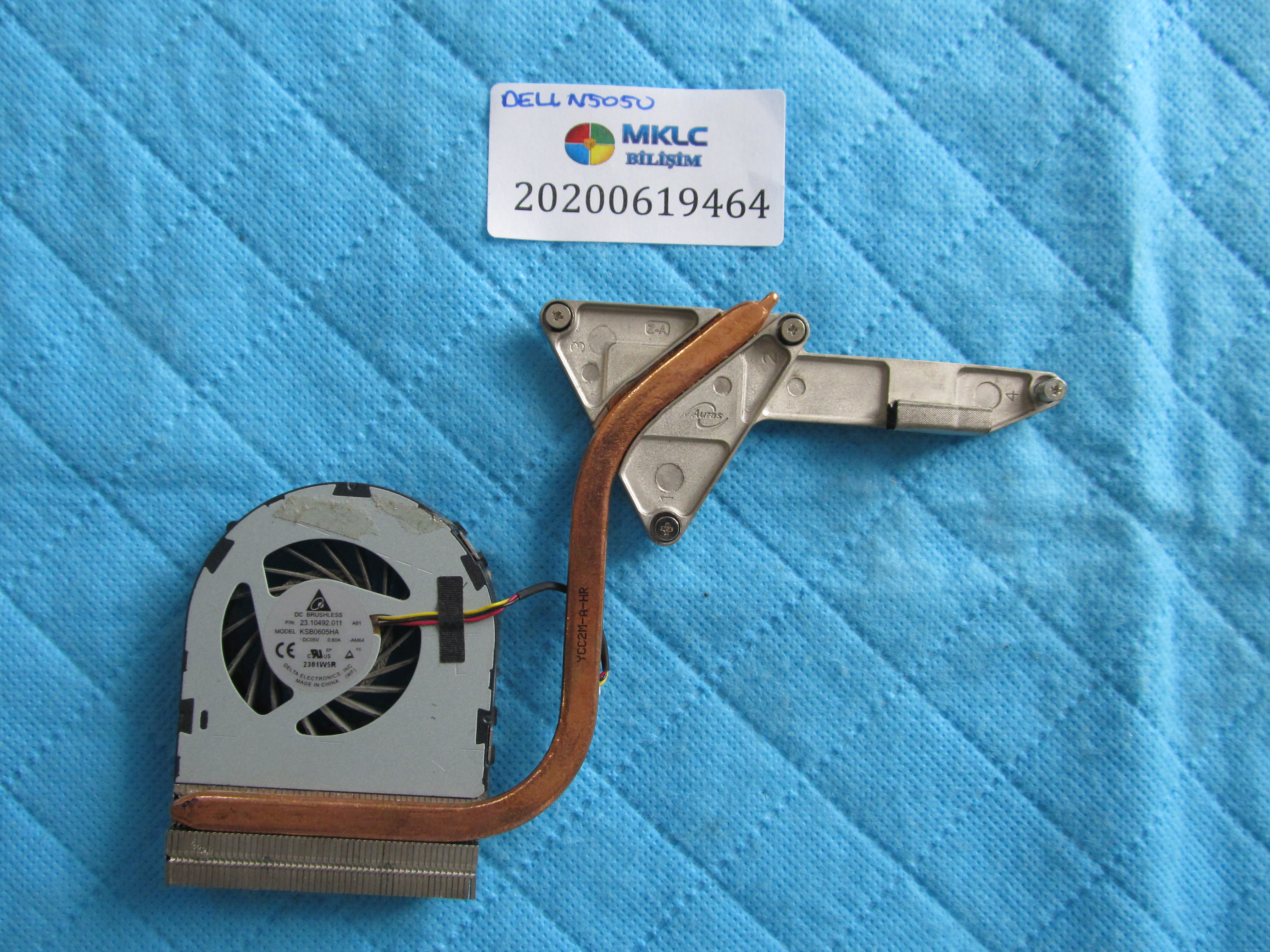 DELL Dell n5050 fan bakir soğutucu (heatsink) küçük görsel 2