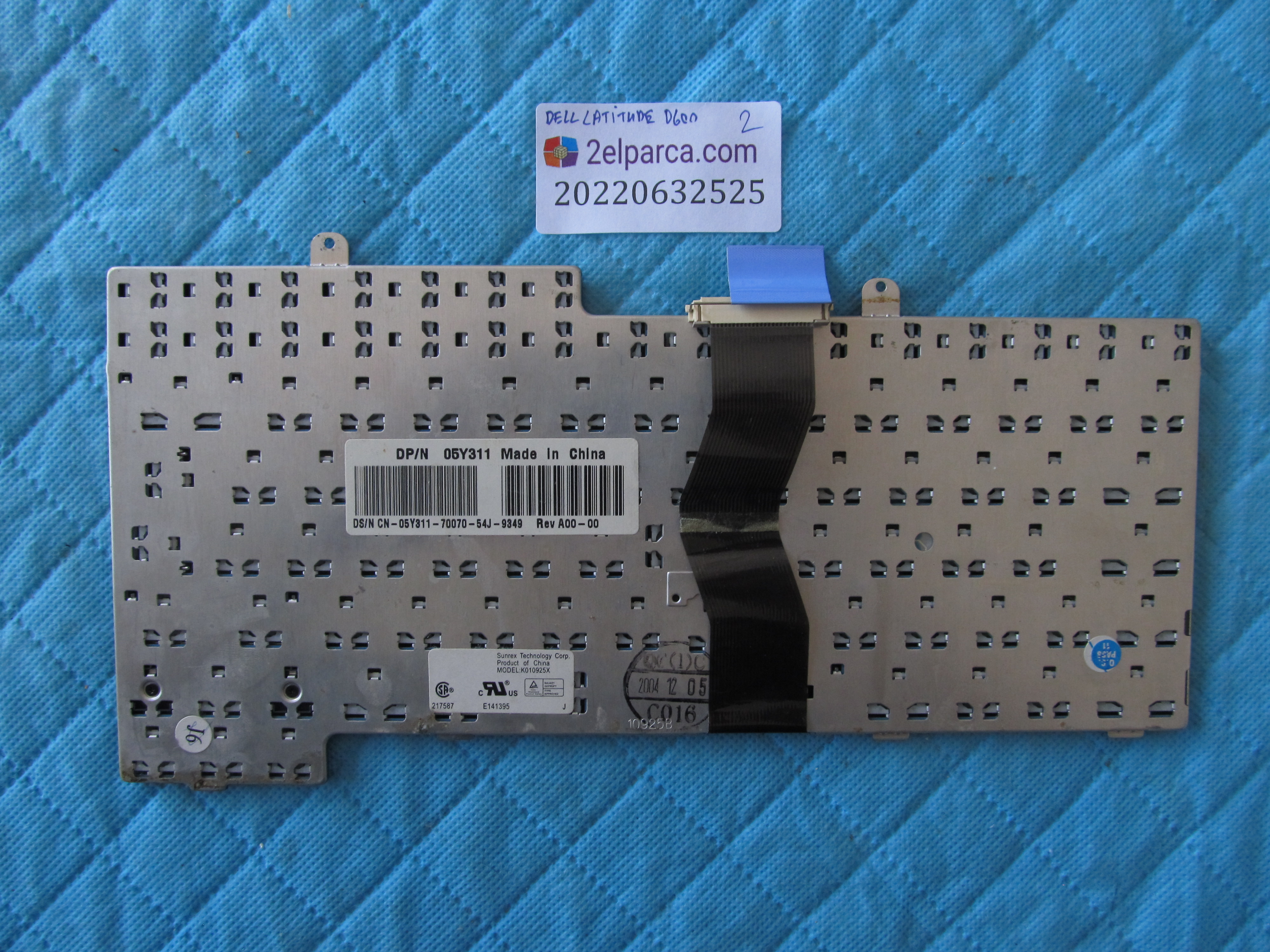 DELL Dell latitude d600 klavye orjinal ürün küçük görsel 2