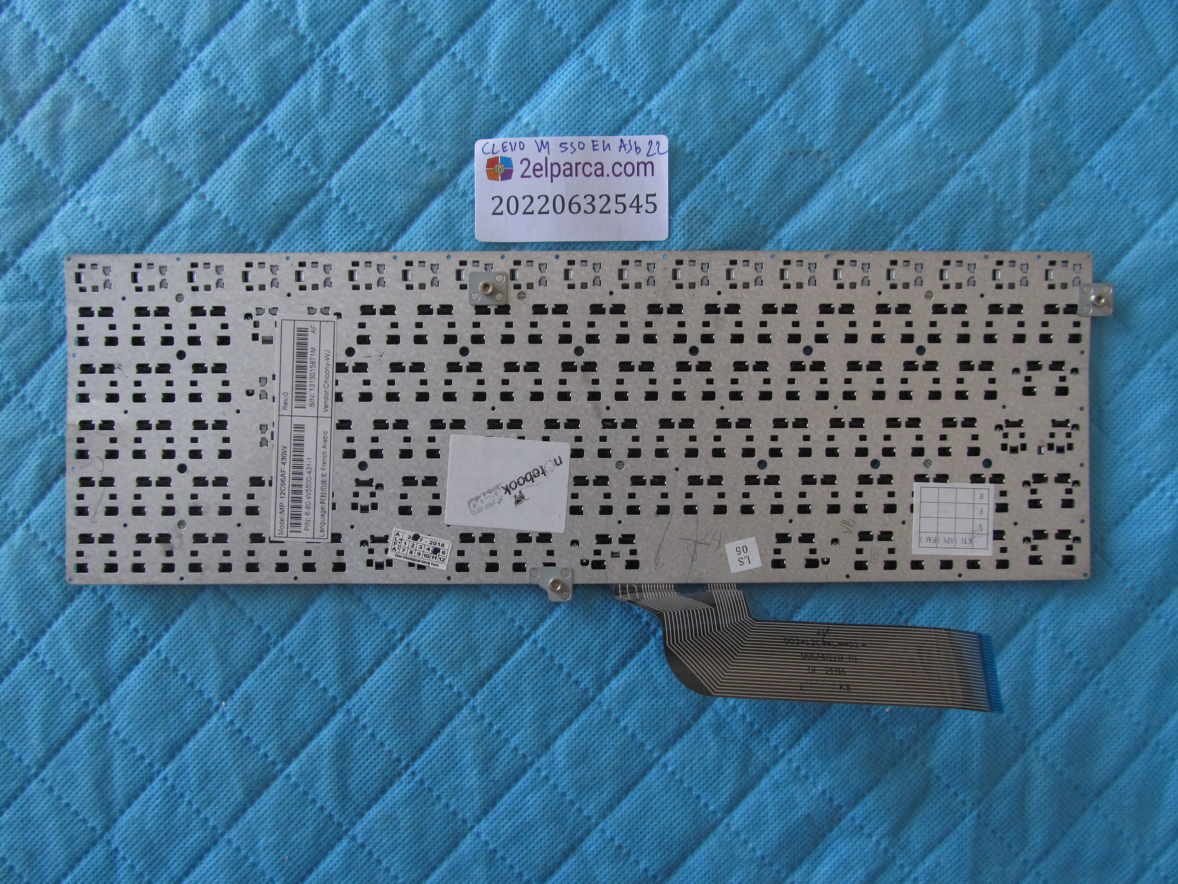 CLEVO Clevo w550eu klavye a5b orjinal ürün küçük görsel 2
