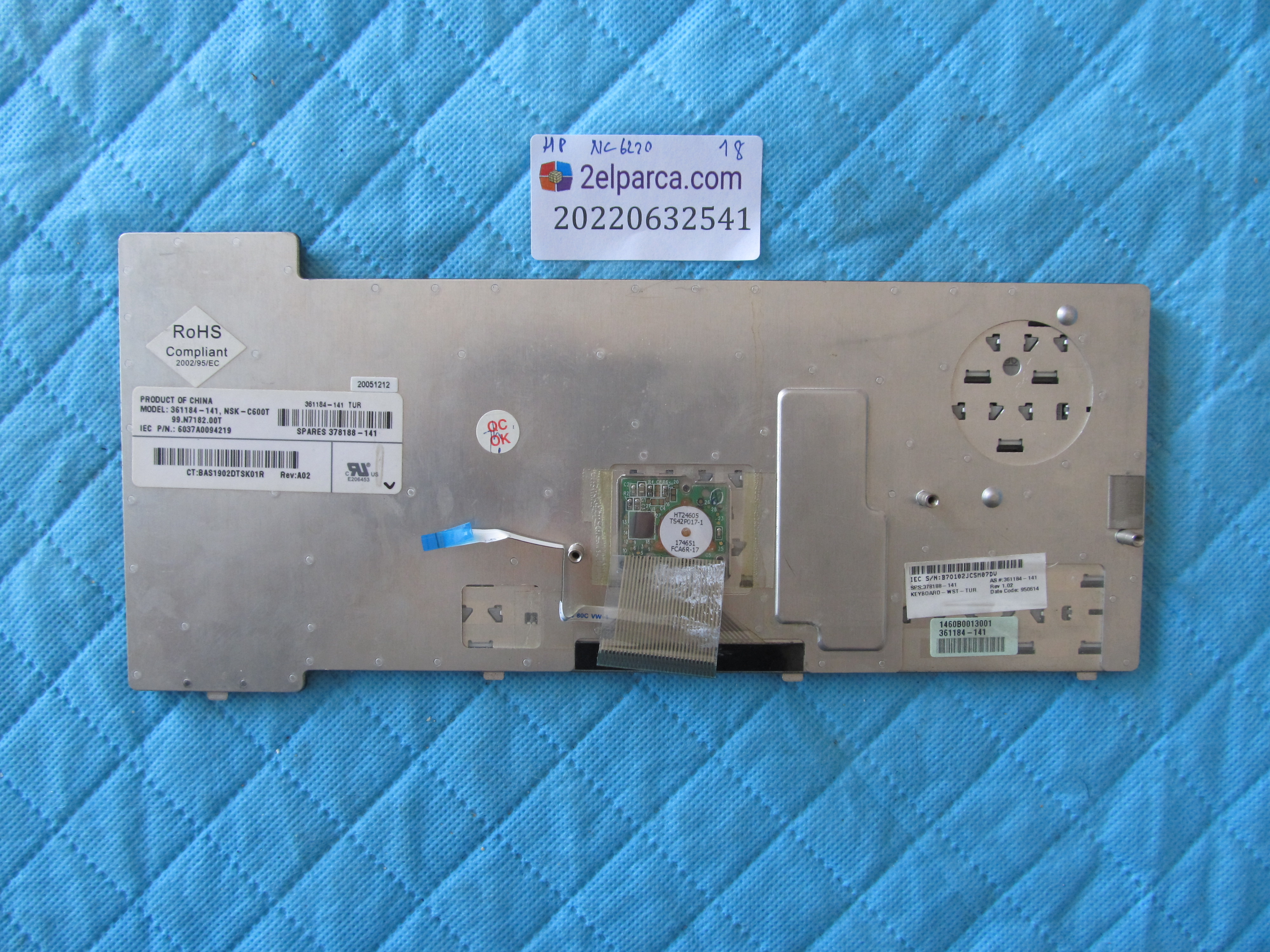 HP Hp nc6230 klavye orjinal ürün küçük görsel 2