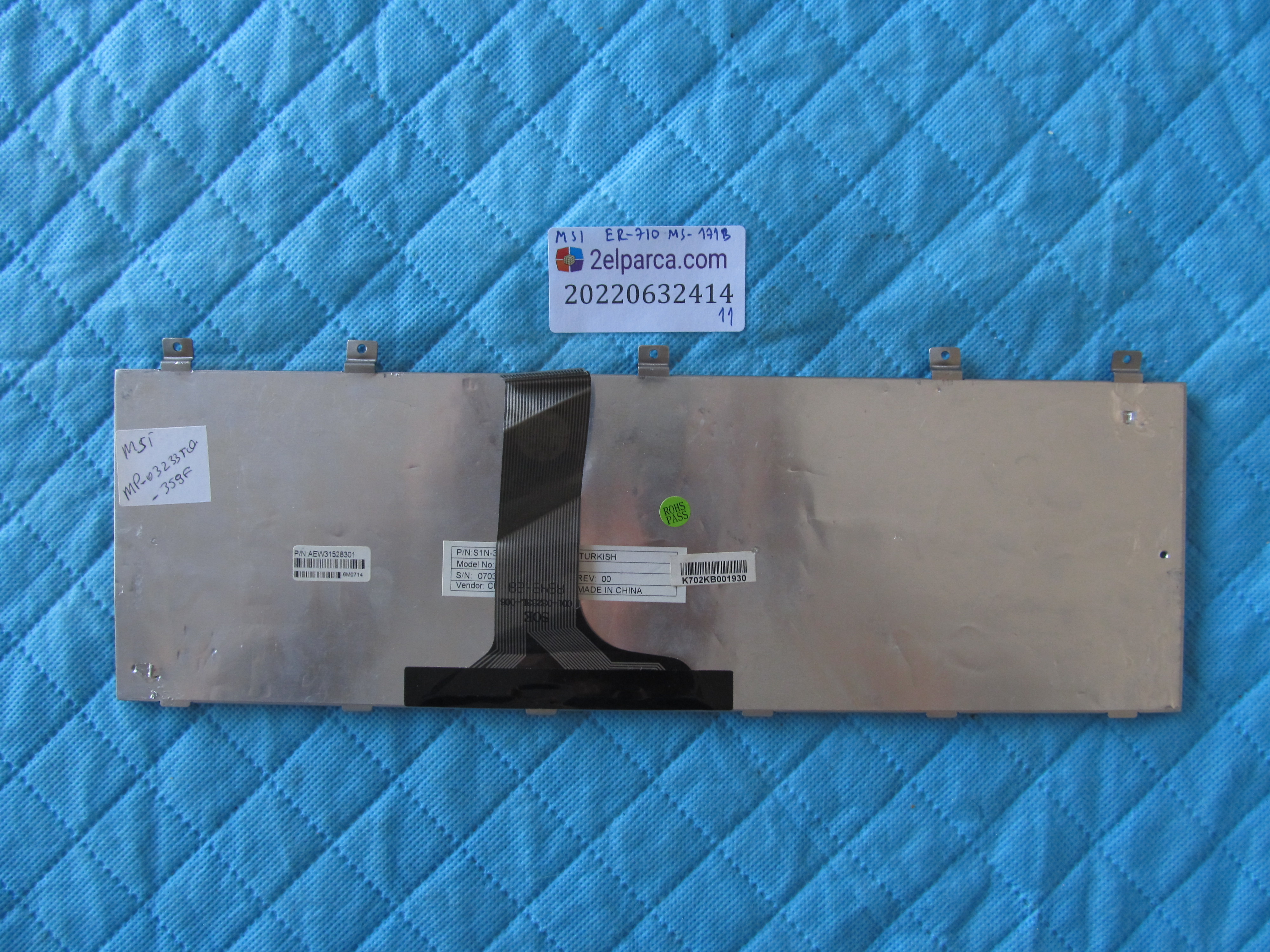 MSI Msi ms-171b klavye er-710 orjinal ürün küçük görsel 2