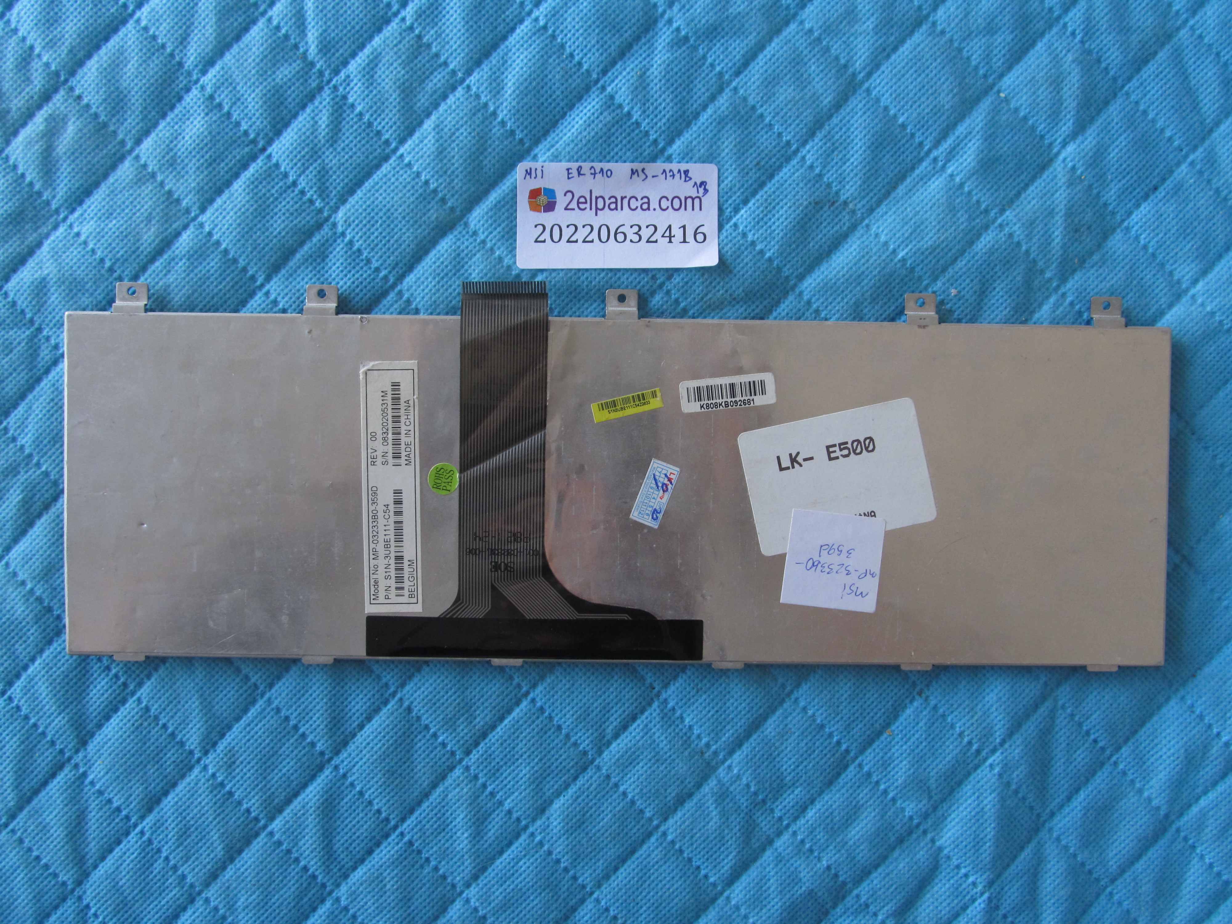 MSI Msi ms-171b klavye er-710 orjinal ürün küçük görsel 2