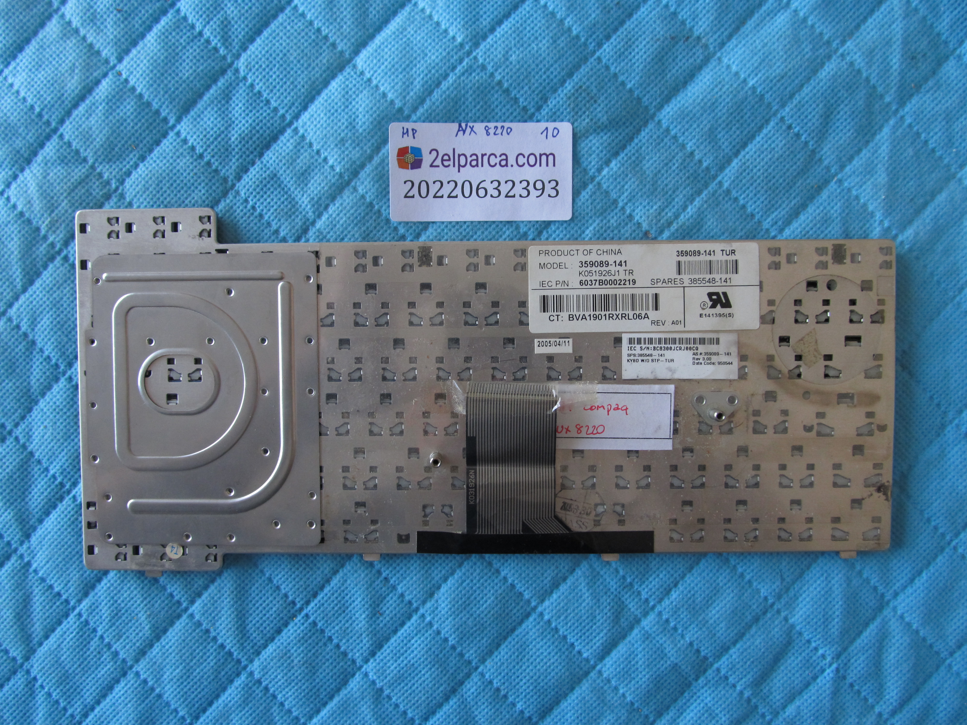 HP Hp nx8220 klavye orjinal ürün küçük görsel 2
