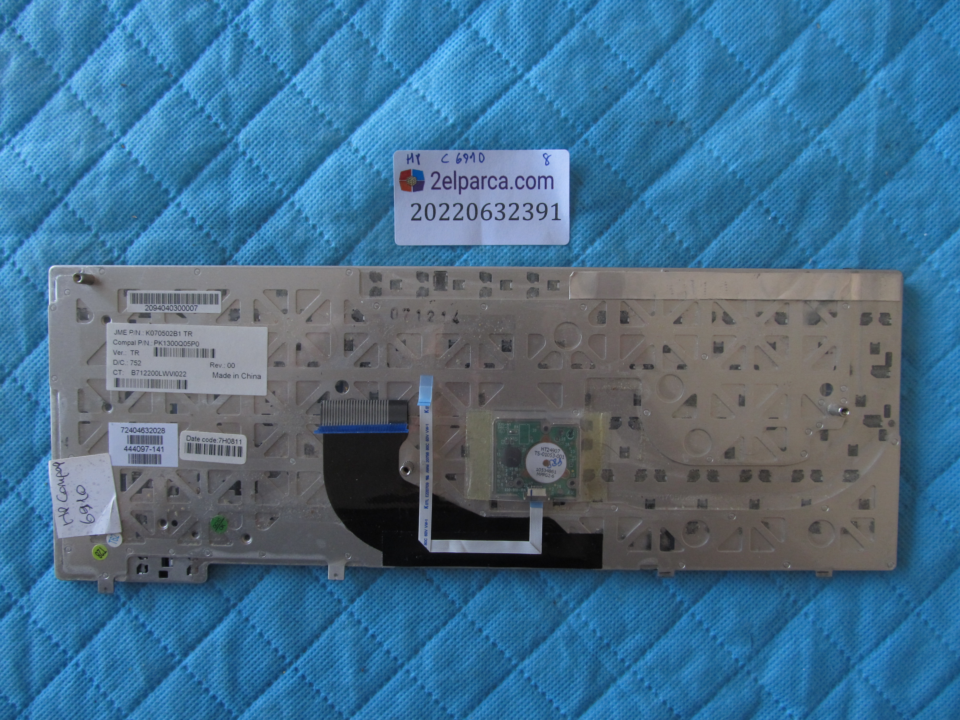 HP Hp nx6910 klavye orjinal ürün küçük görsel 2