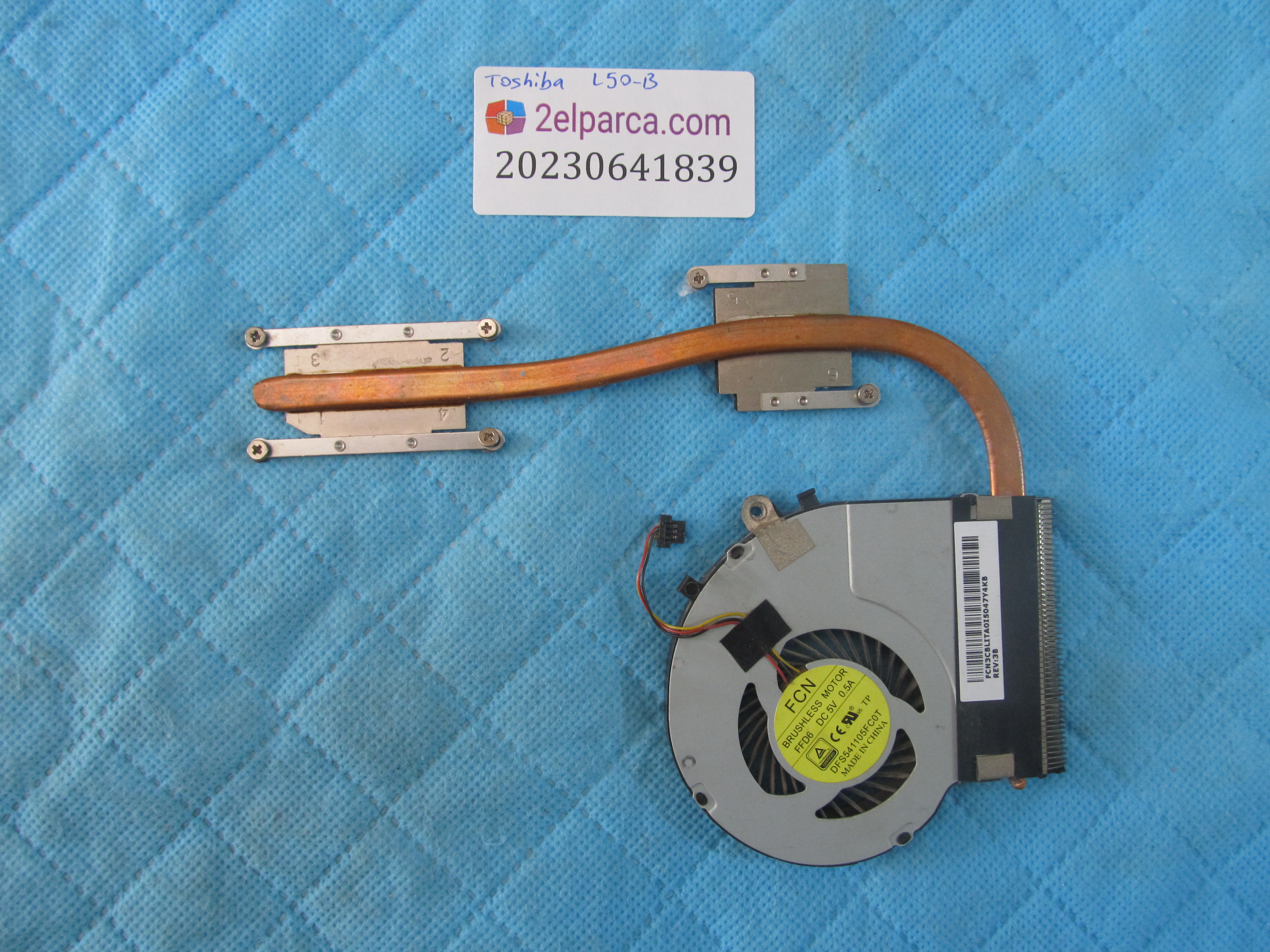 TOSHİBA Toshiba l50-b fan soğutucu bakir (heatsink) orjinal ürün küçük görsel 2