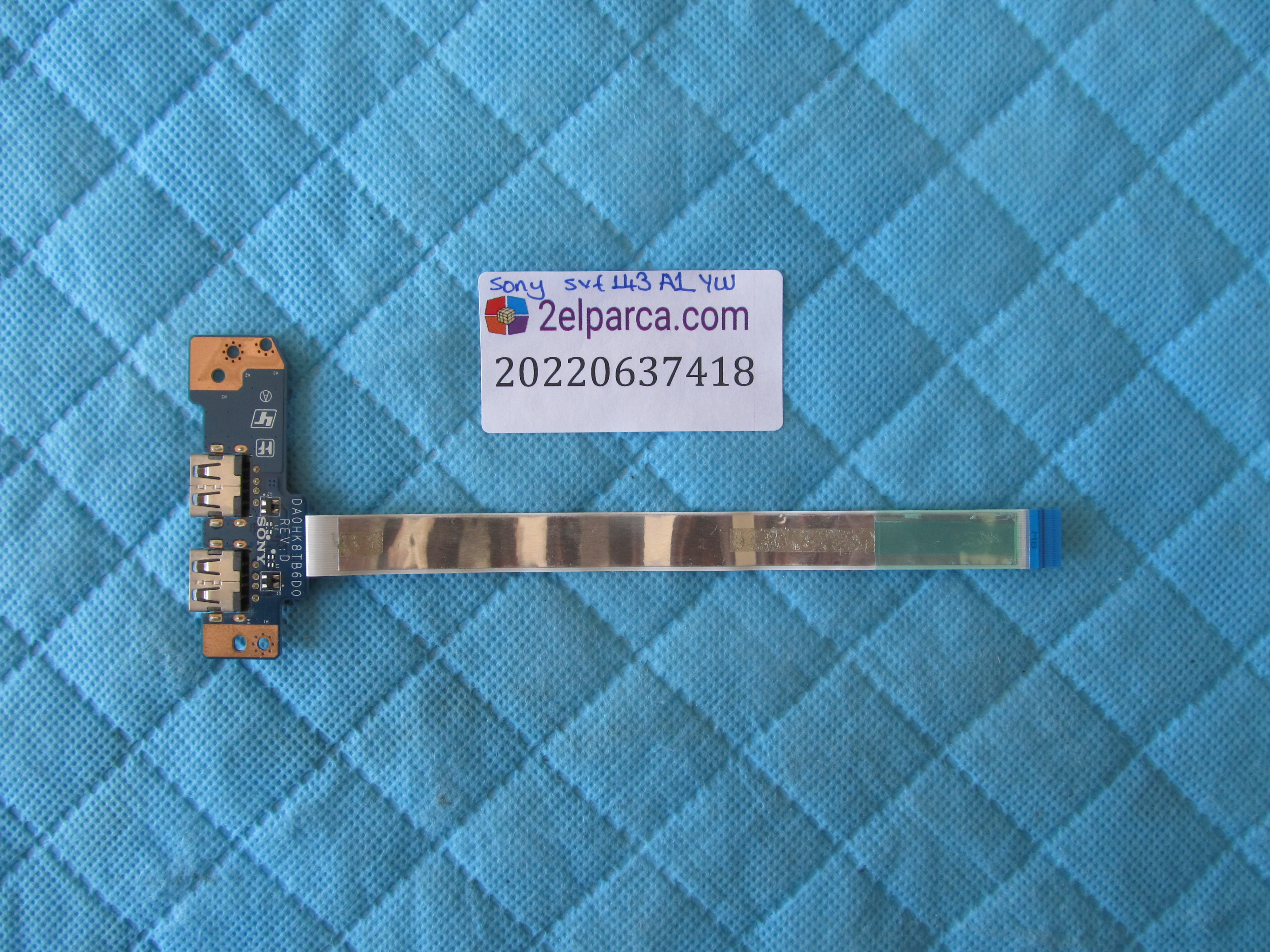 SONY Sony svf143a1yw usb board flex orjinal ürün küçük görsel 2