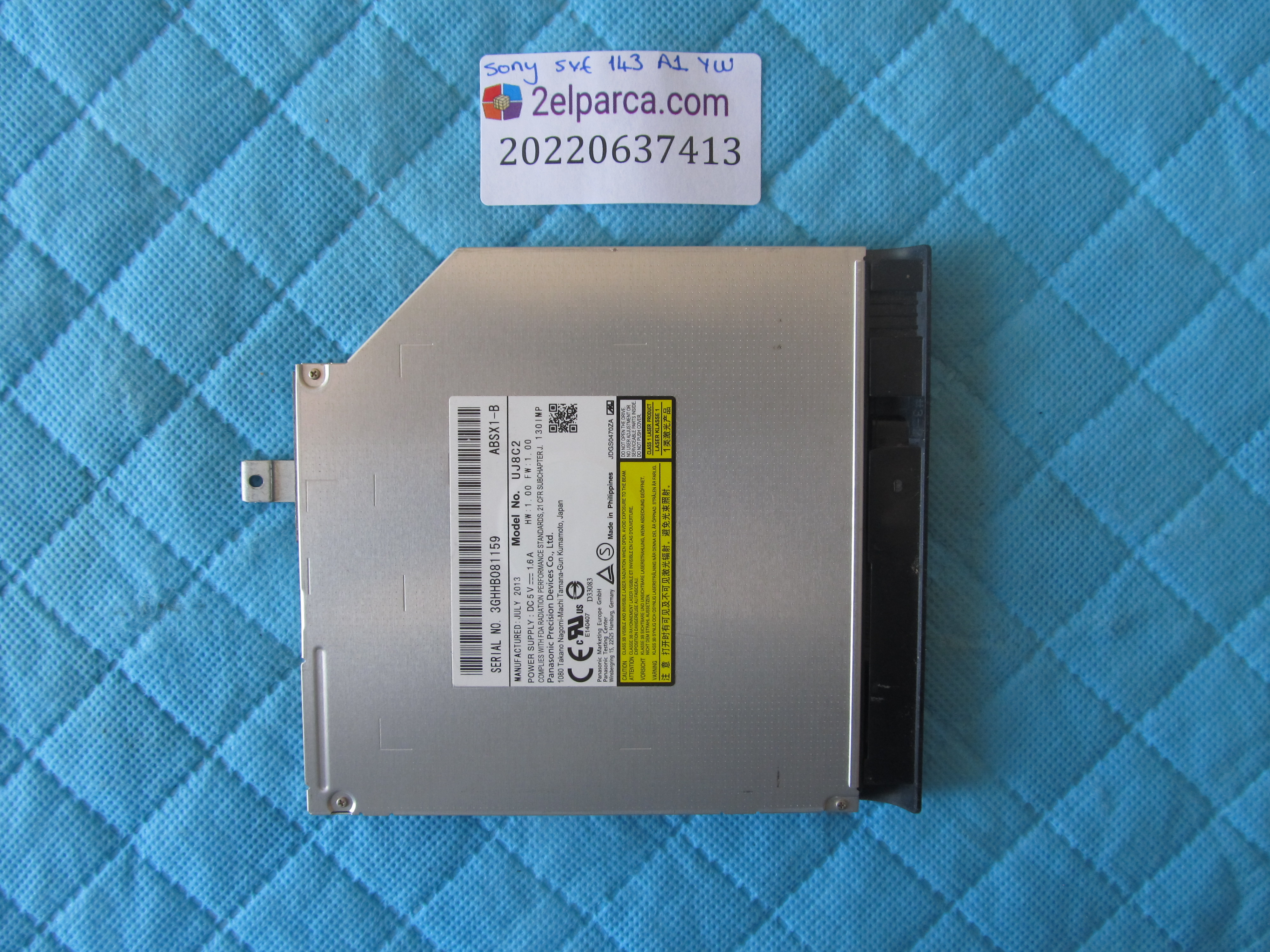 SONY Sony svf143a1yw dvd sürücü orjinal ürün küçük görsel 2