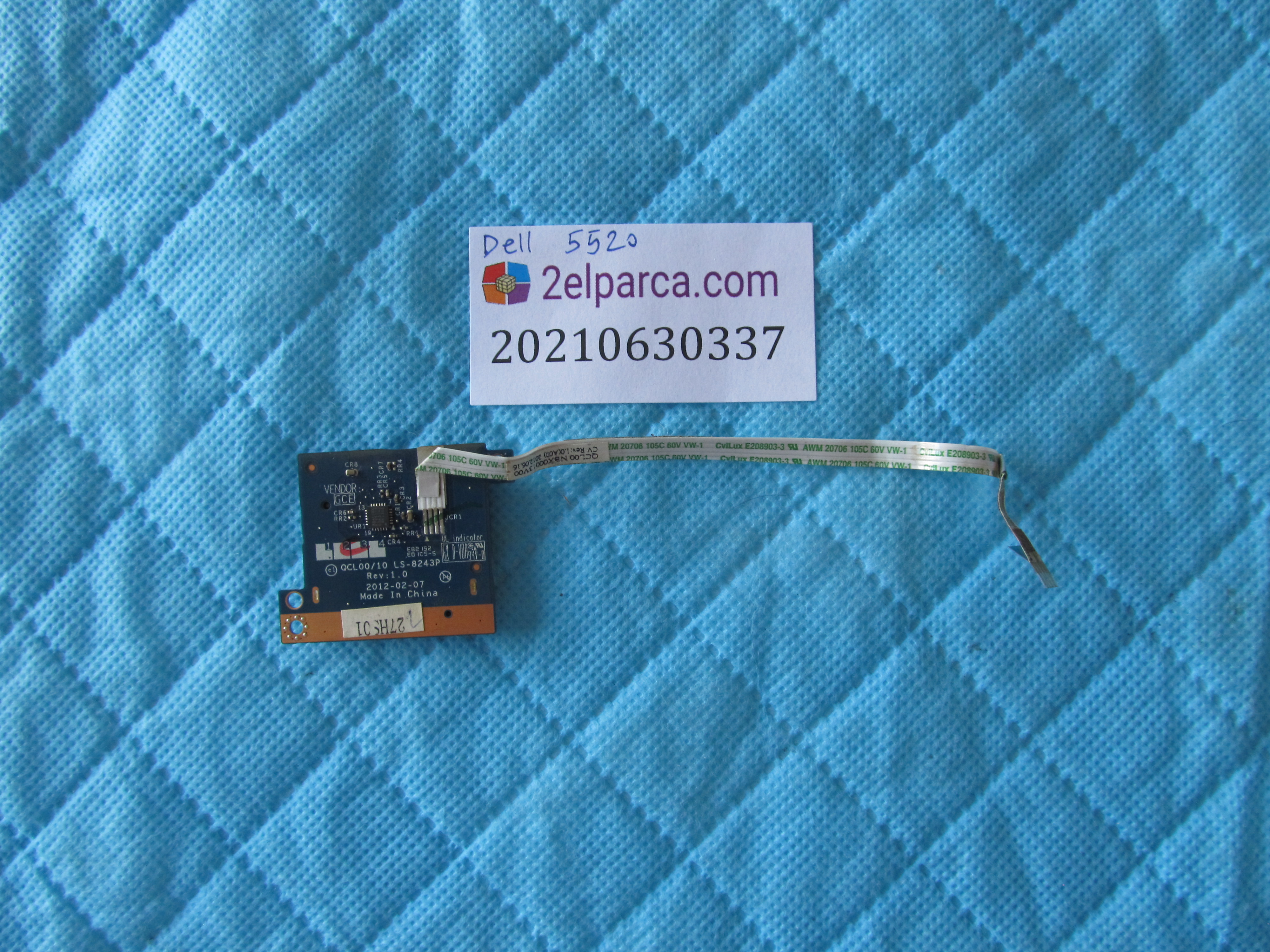 DELL Dell 5520 kart okuyucu board flex orjinal ürün küçük görsel 2