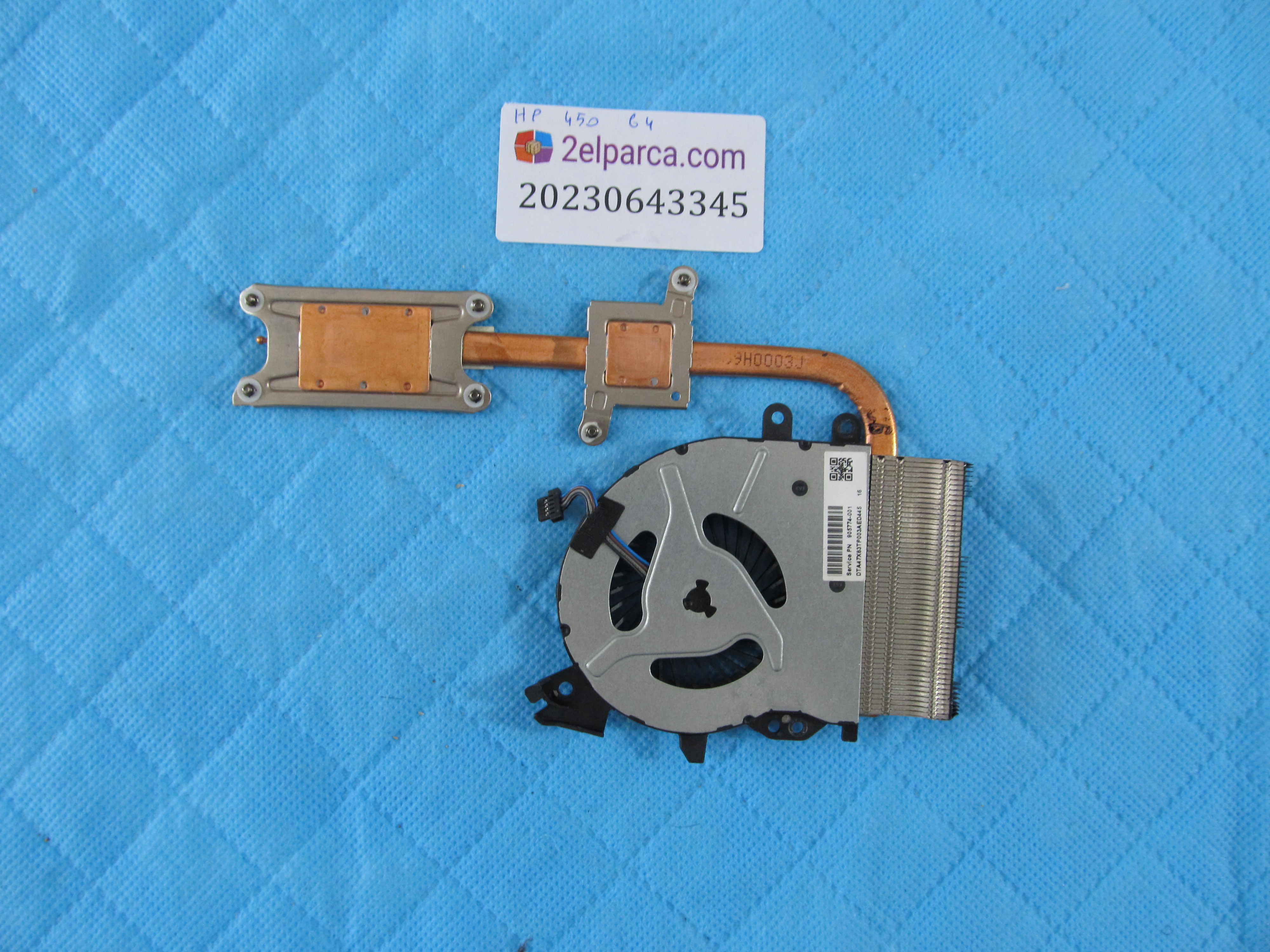 HP Hp 450 g4 fan bakir soğutucu (heatsink) orjinal ürün küçük görsel 2