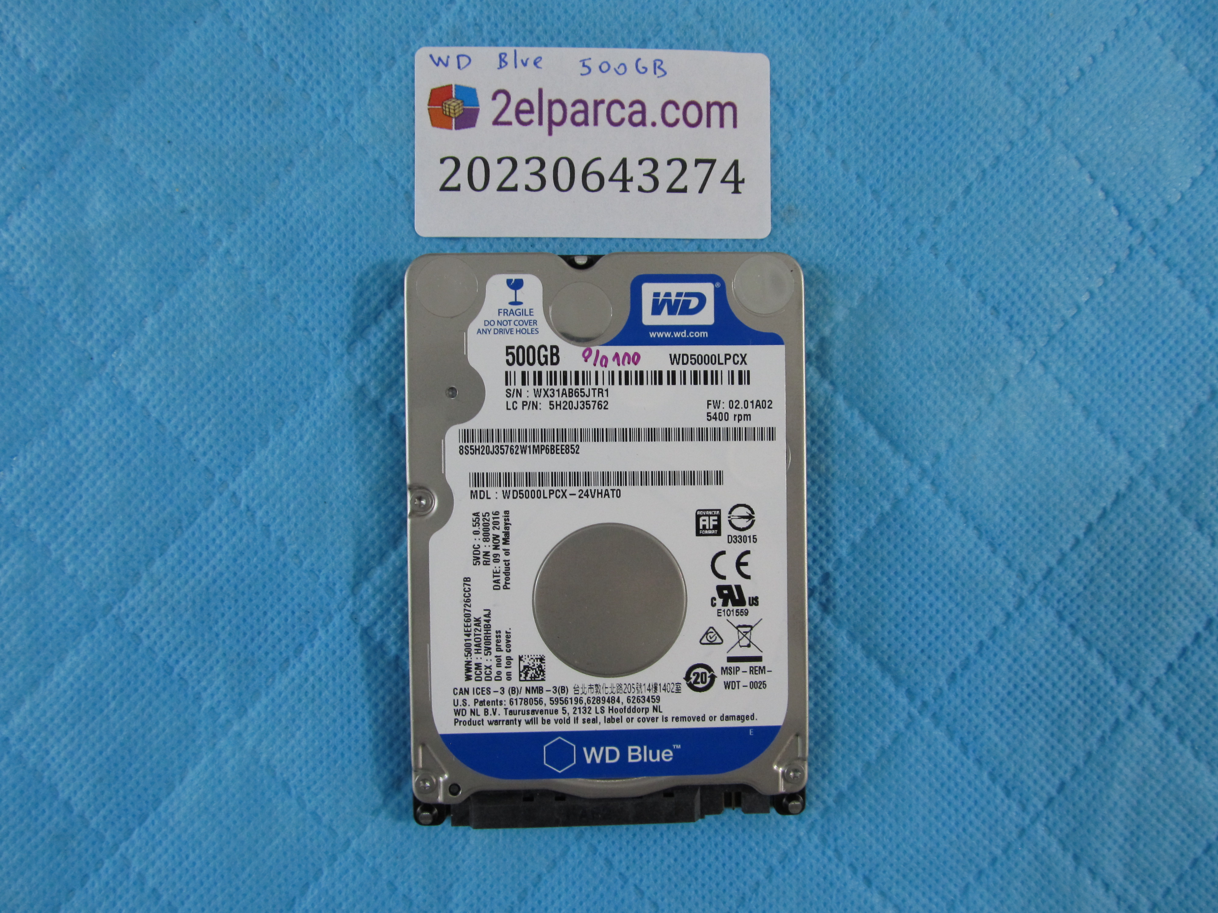 Western digital 500 gb 2.5