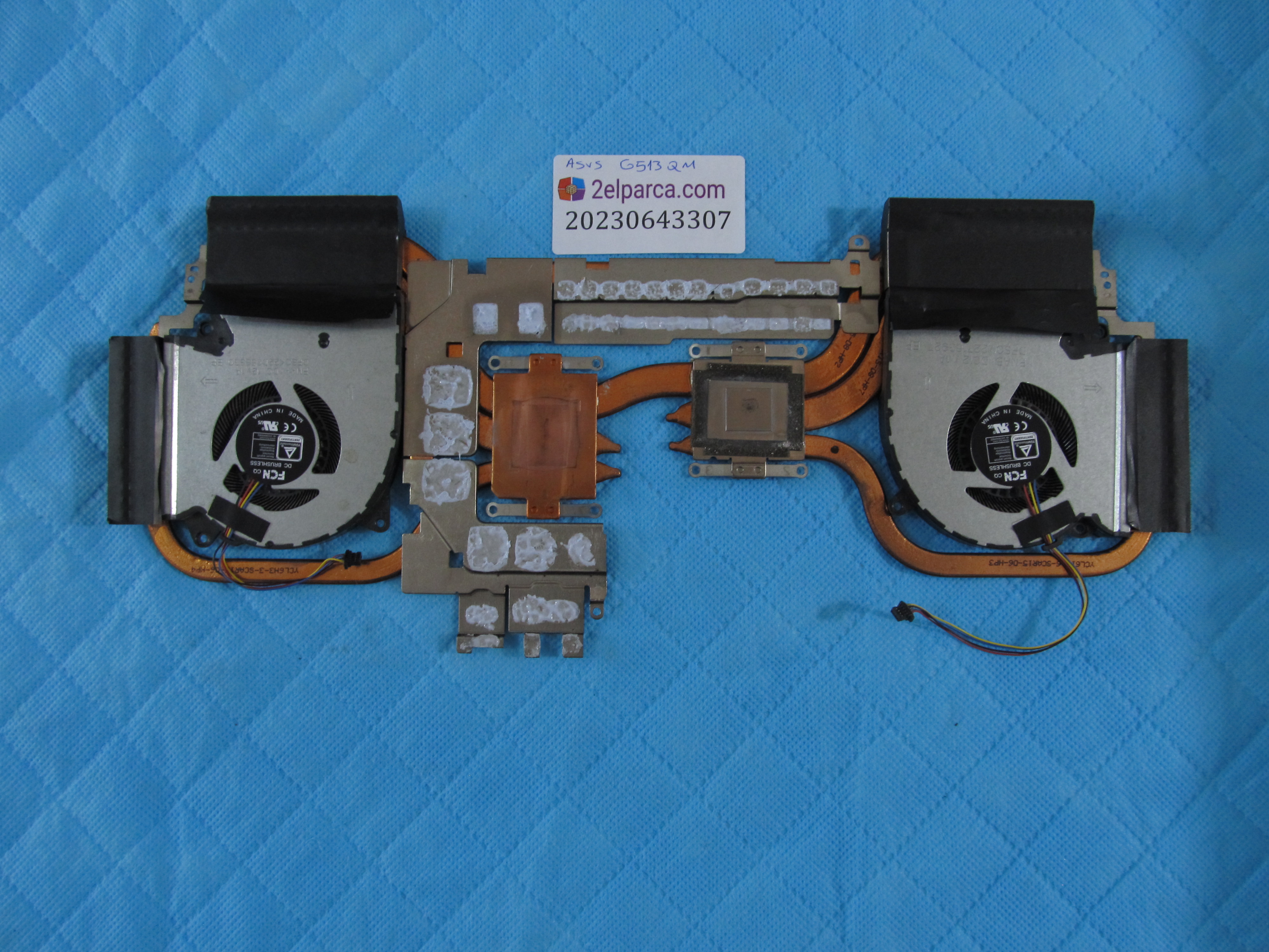 ASUS Asus g513q fan cpu soğutucu bakir heatsink orjinal ürün küçük görsel 2