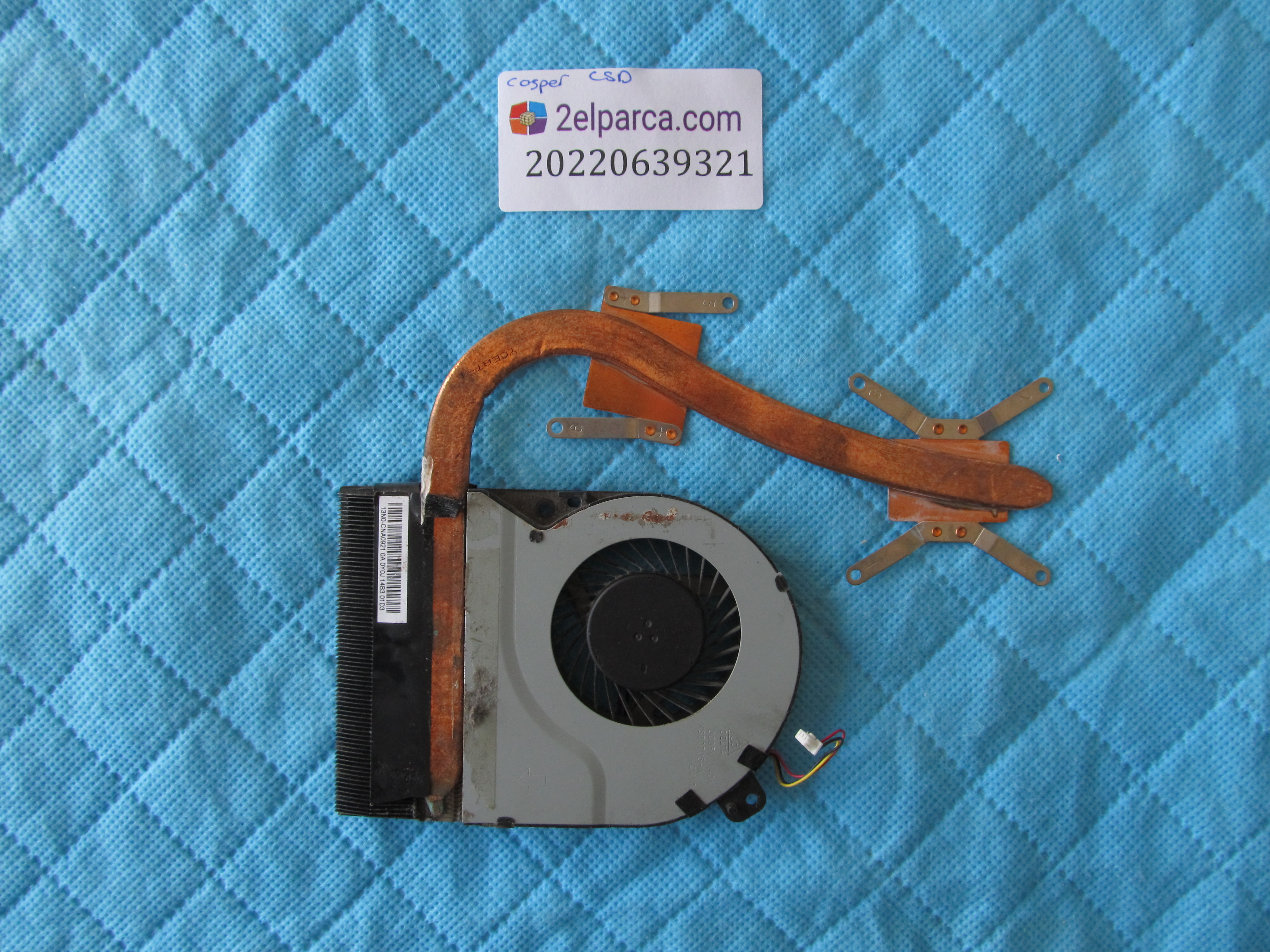 Casper csd fan soğutucu bakir heatsink orjinal ürün