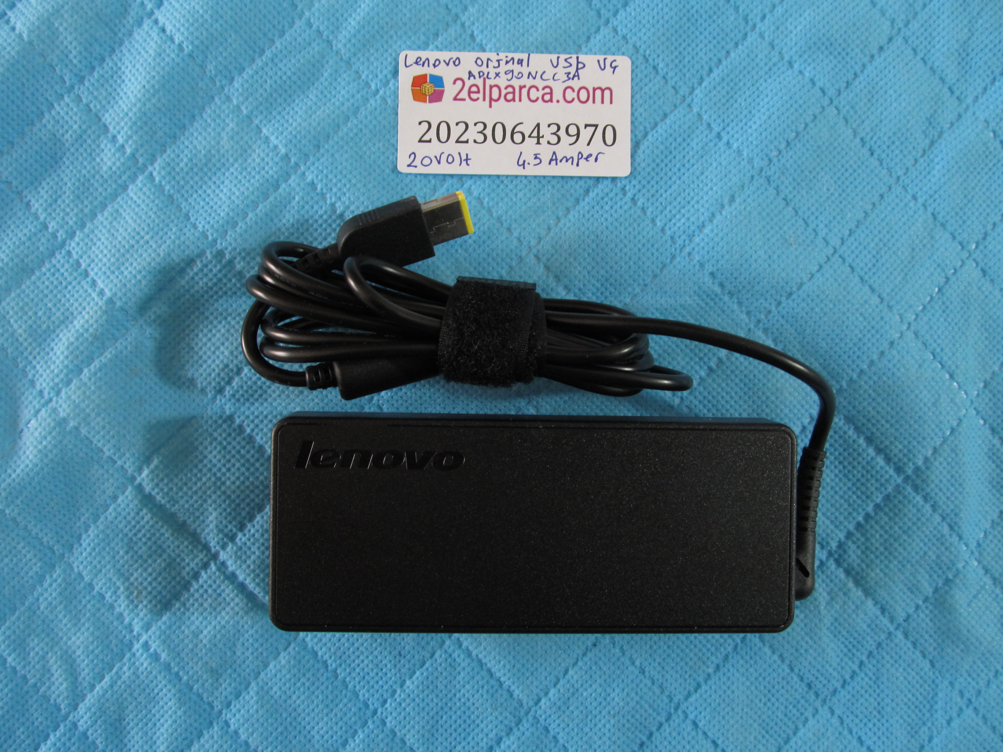 Lenovo orjinal adaptör usb uç adlx90ncc3a 20volt 4.5amper 90watt orjinal ürün