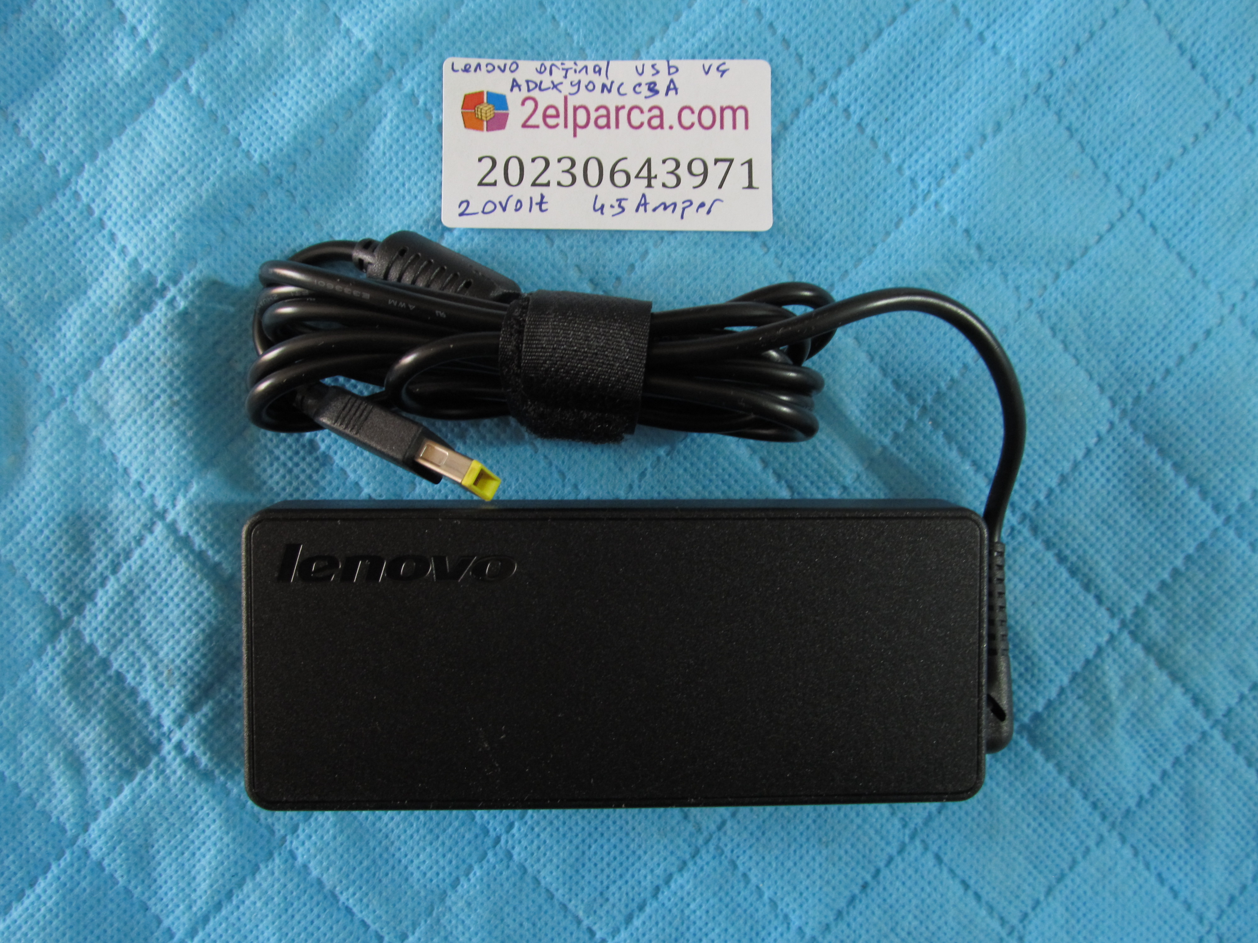 Lenovo orjinal adaptör usb uç adlx90ncc3a 20volt 4.5amper 90watt orjinal ürün
