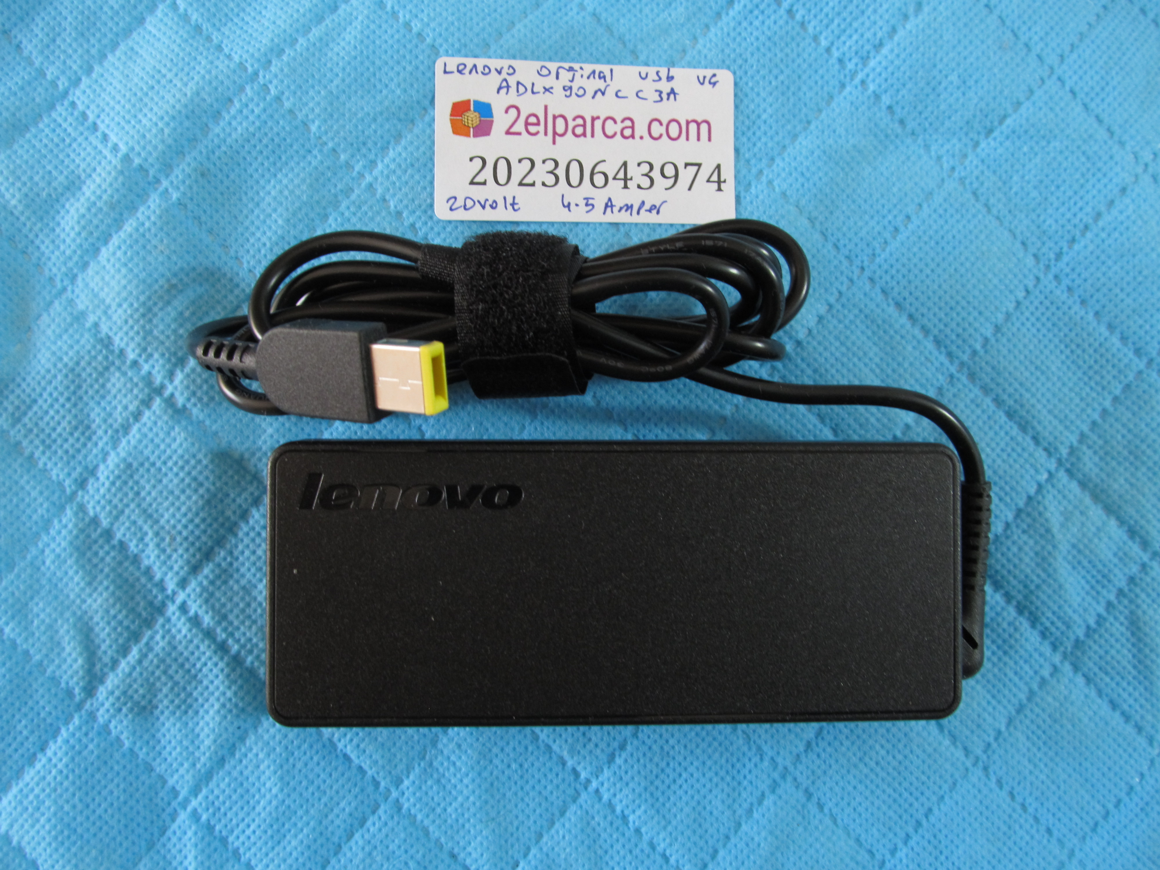 Lenovo orjinal adaptör usb uç adlx90ncc3a 20volt 4.5amper 90watt orjinal ürün
