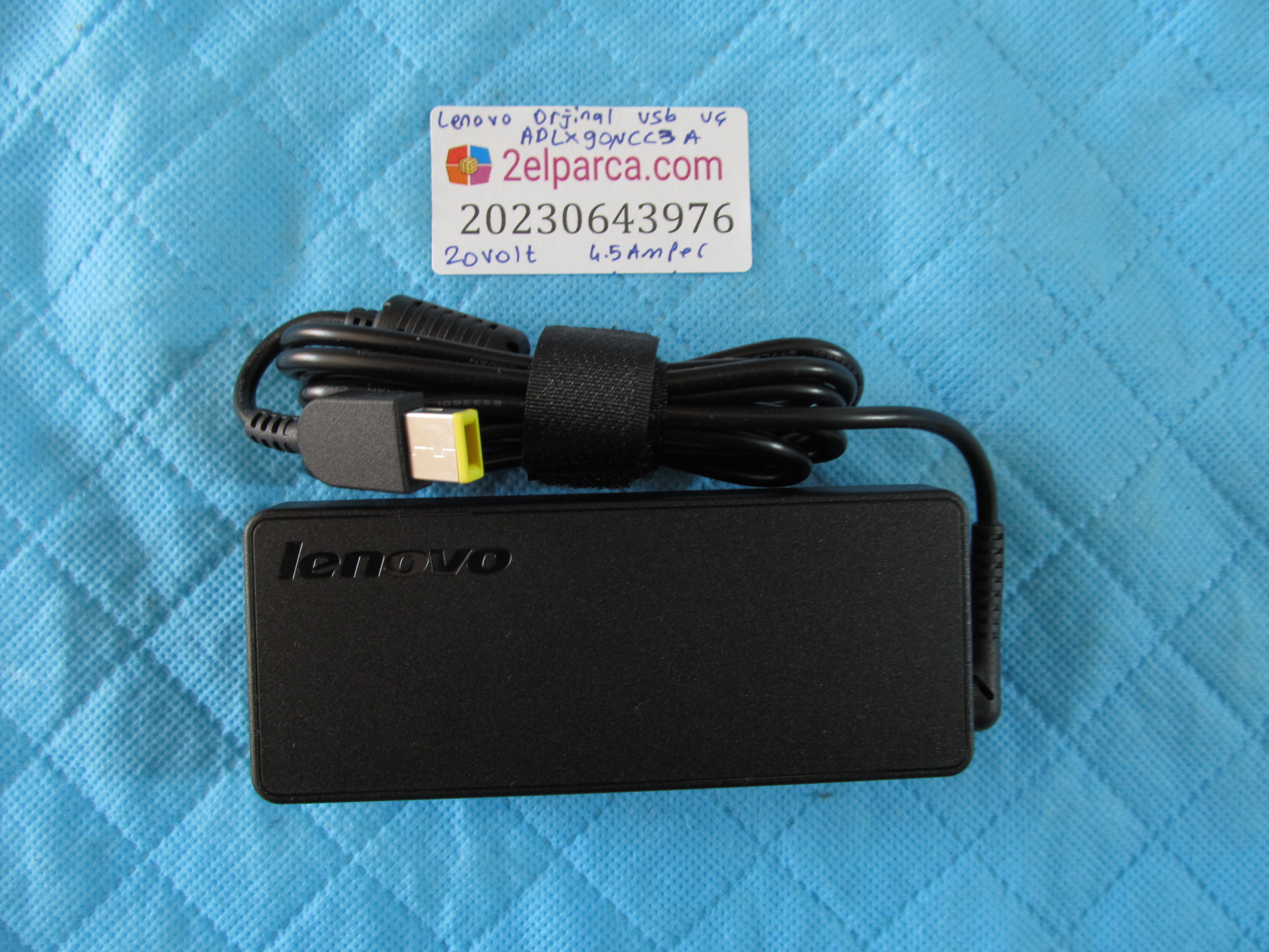 Lenovo orjinal adaptör usb uç adlx90ncc3a 20volt 4.5amper 90watt orjinal ürün