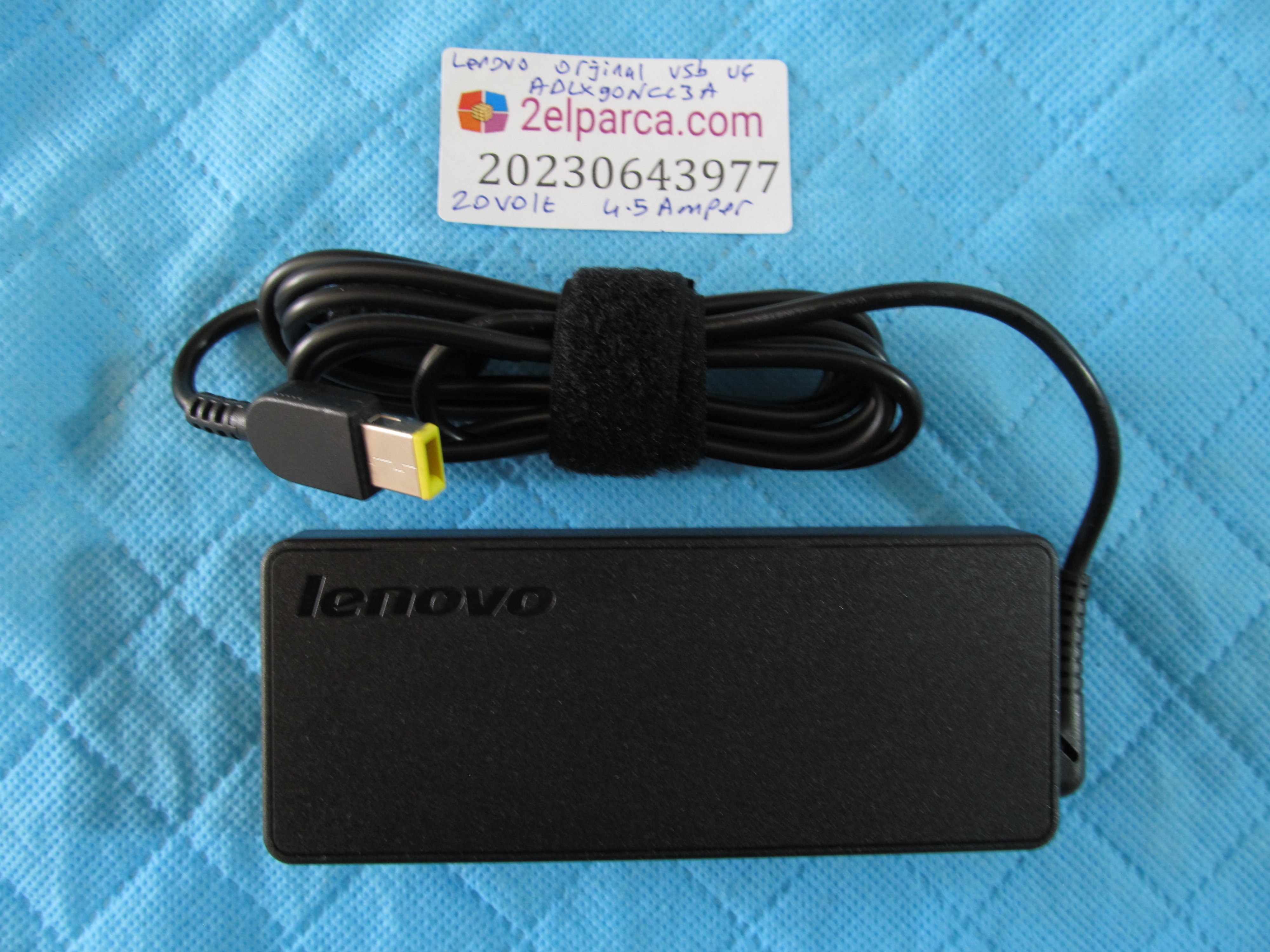 Lenovo orjinal adaptör usb uç adlx90ncc3a 20volt 4.5amper 90watt orjinal ürün