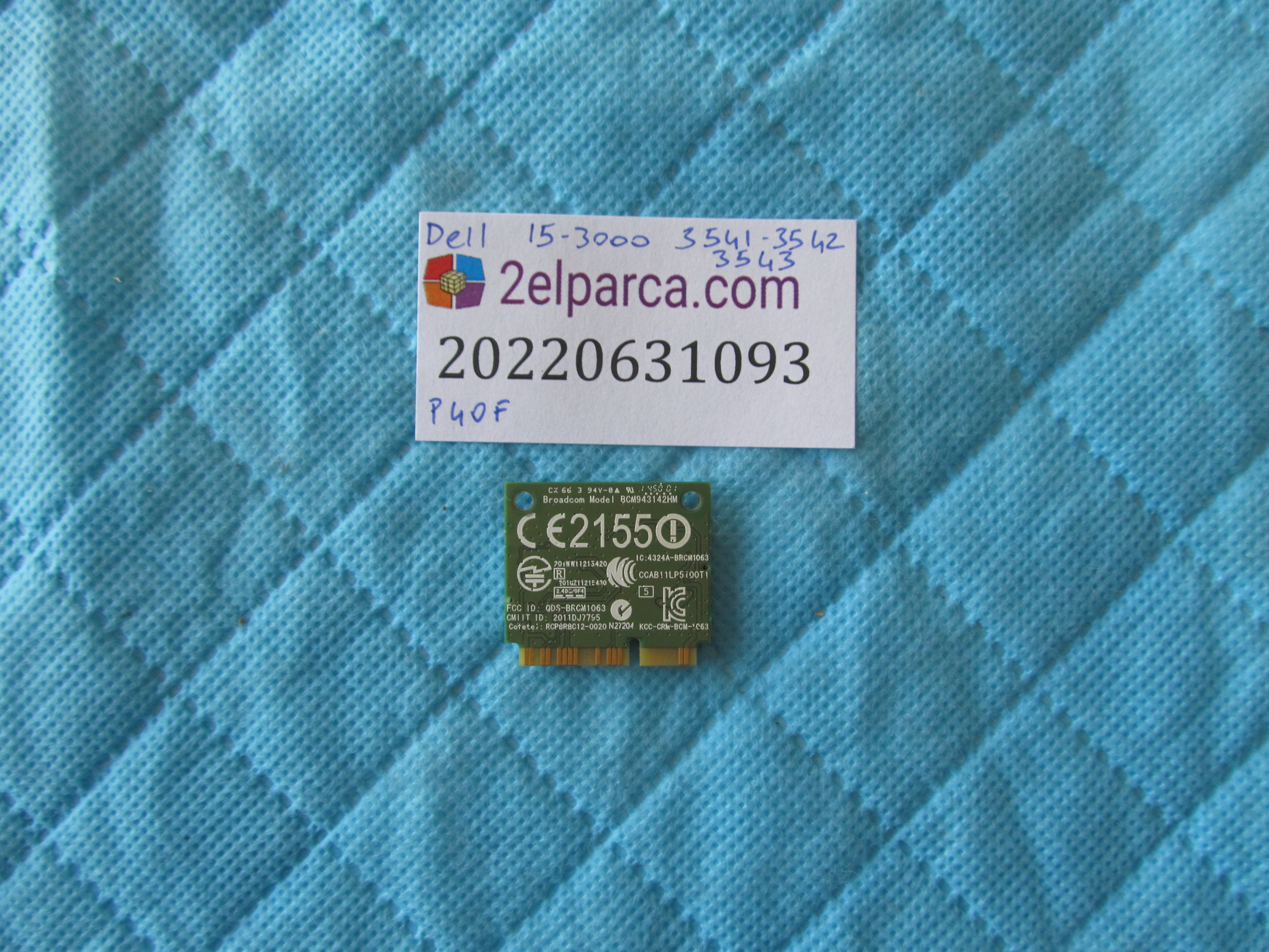 DELL Dell 15-3000 wifi karti (p40f) orjinal ürün küçük görsel 2