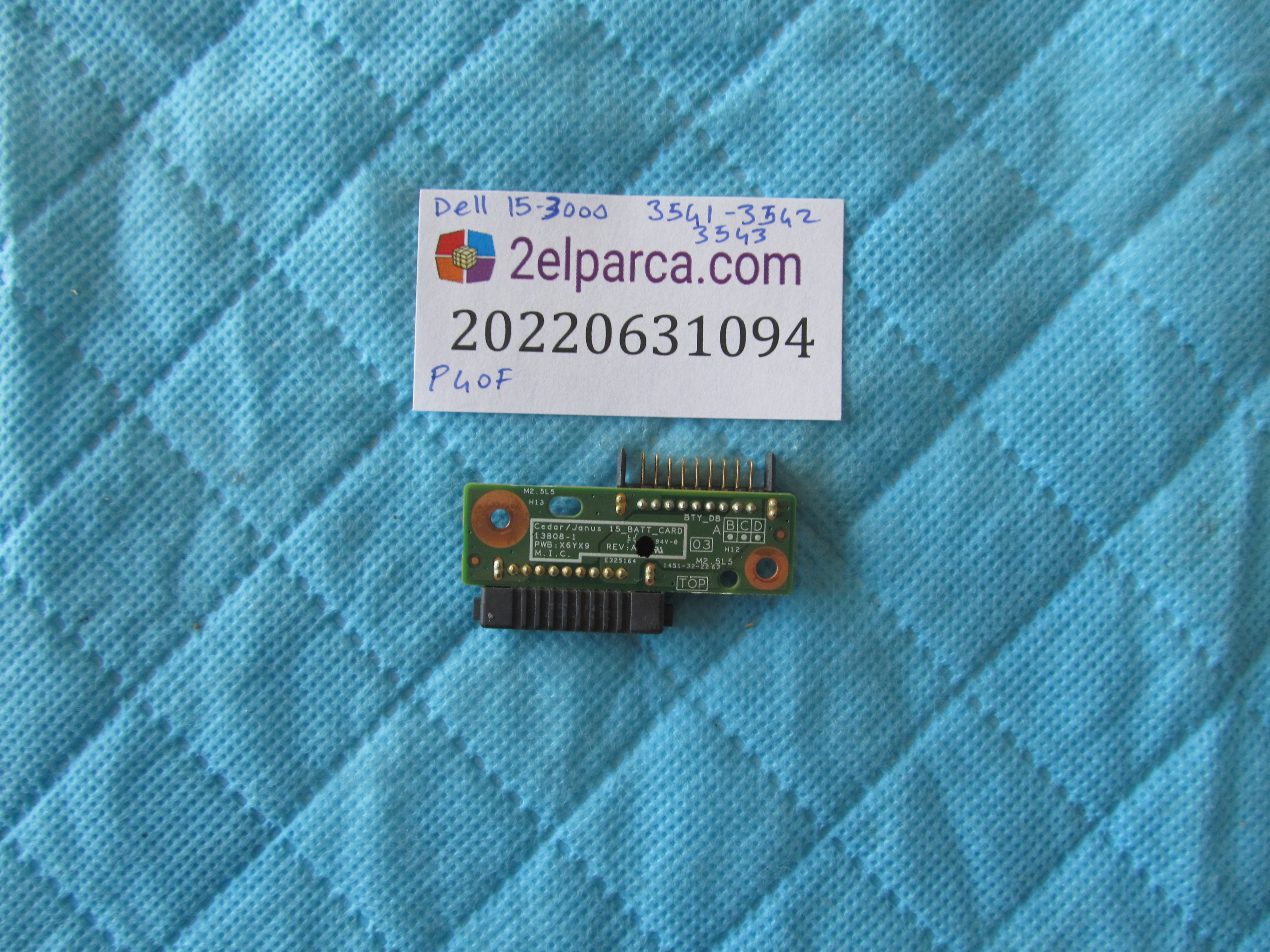 DELL Dell 15-3000 batarya konnektör aparati (p40f) orjinal ürün küçük görsel 2