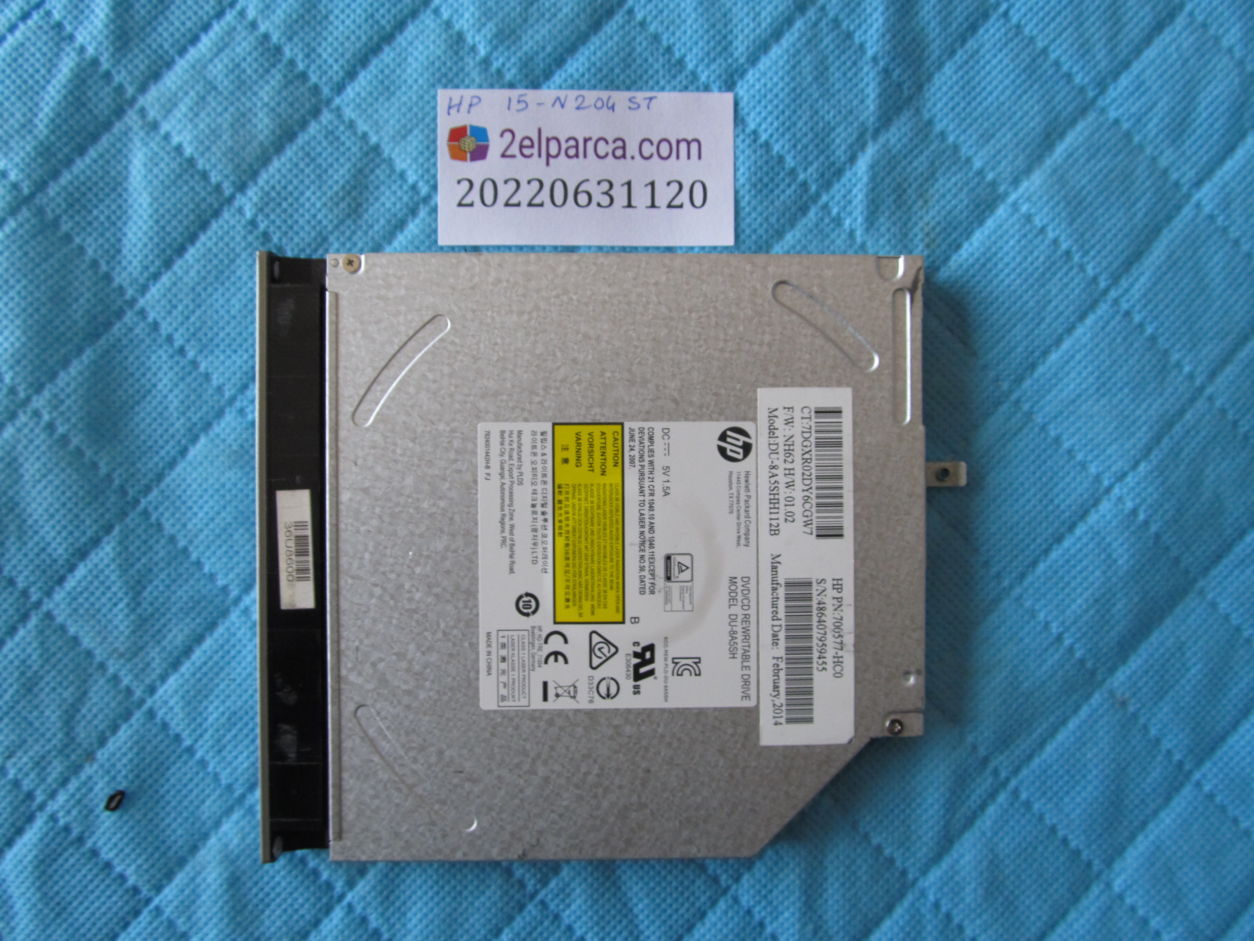 HP Hp 15-n240st dvd küçük görsel 2