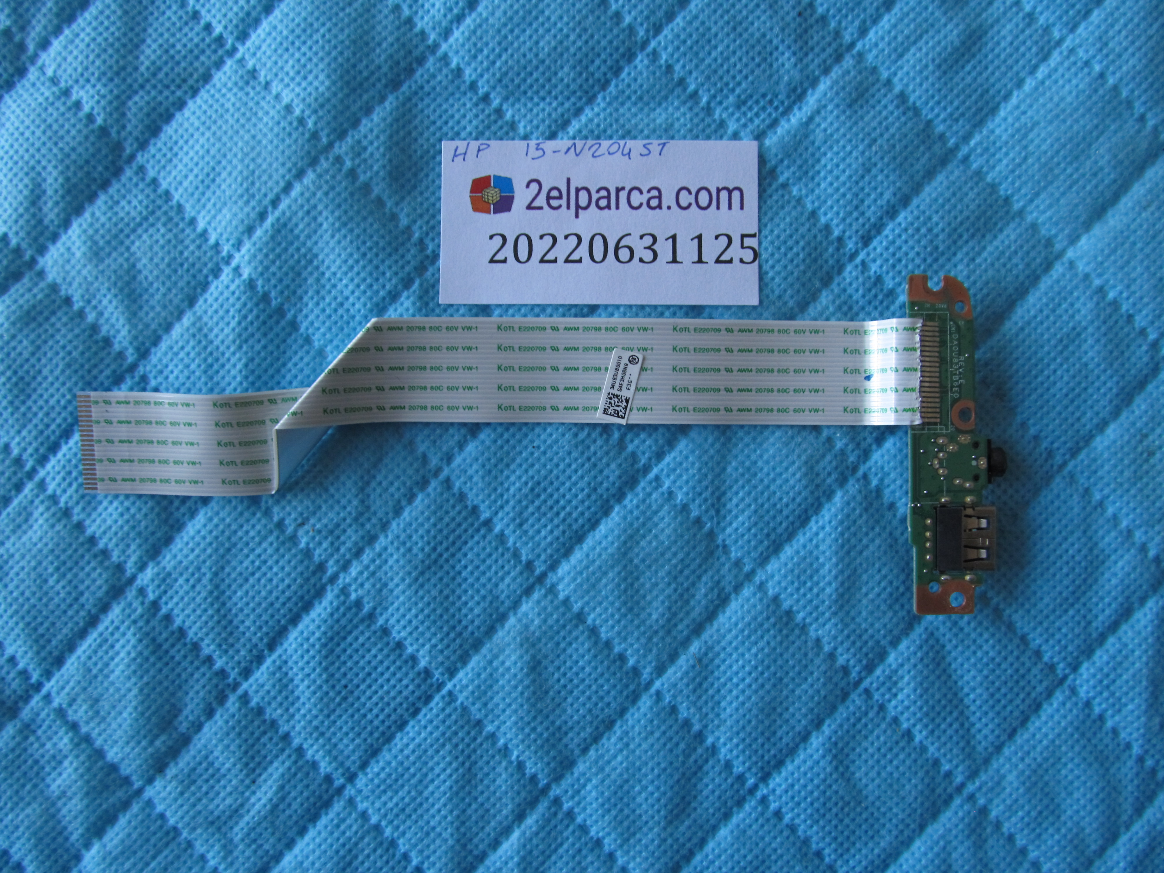 HP Hp 15-n240st usb ve ses board flex orjinal ürün küçük görsel 2
