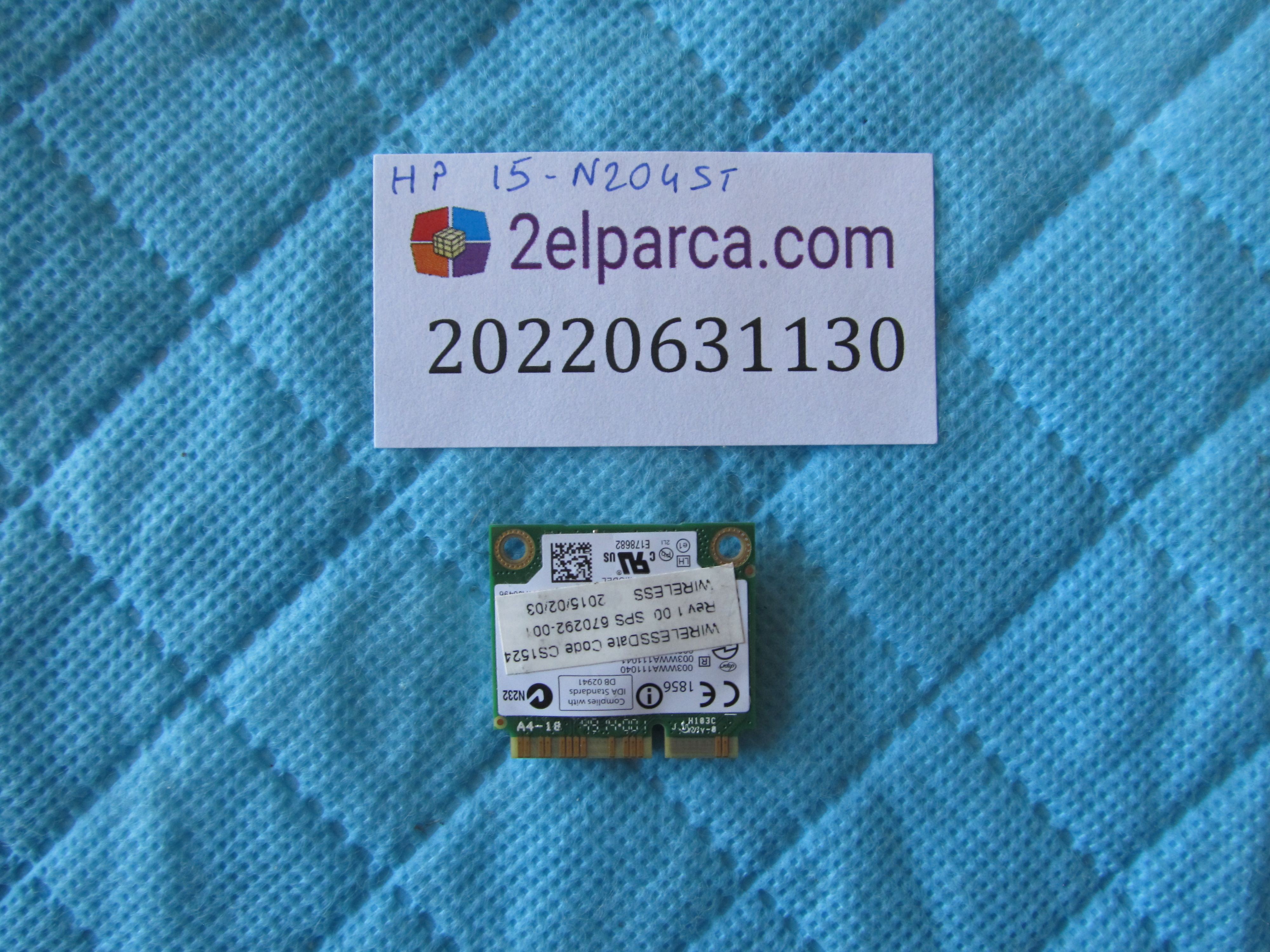 HP Hp 15-n240st wifi karti orjinal ürün küçük görsel 2