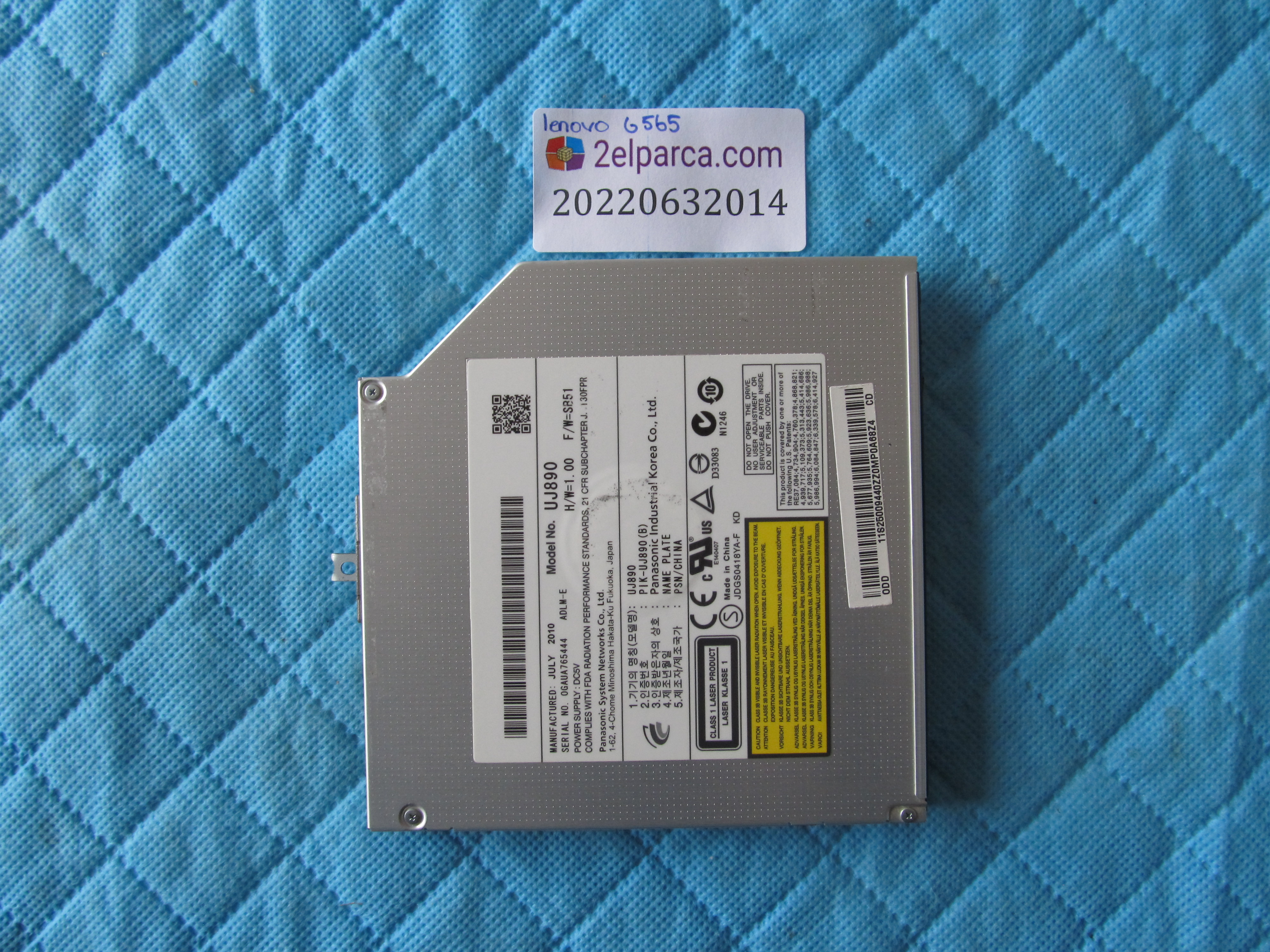 LENOVO Lenovo g565 dvd (kapaği yok) küçük görsel 2