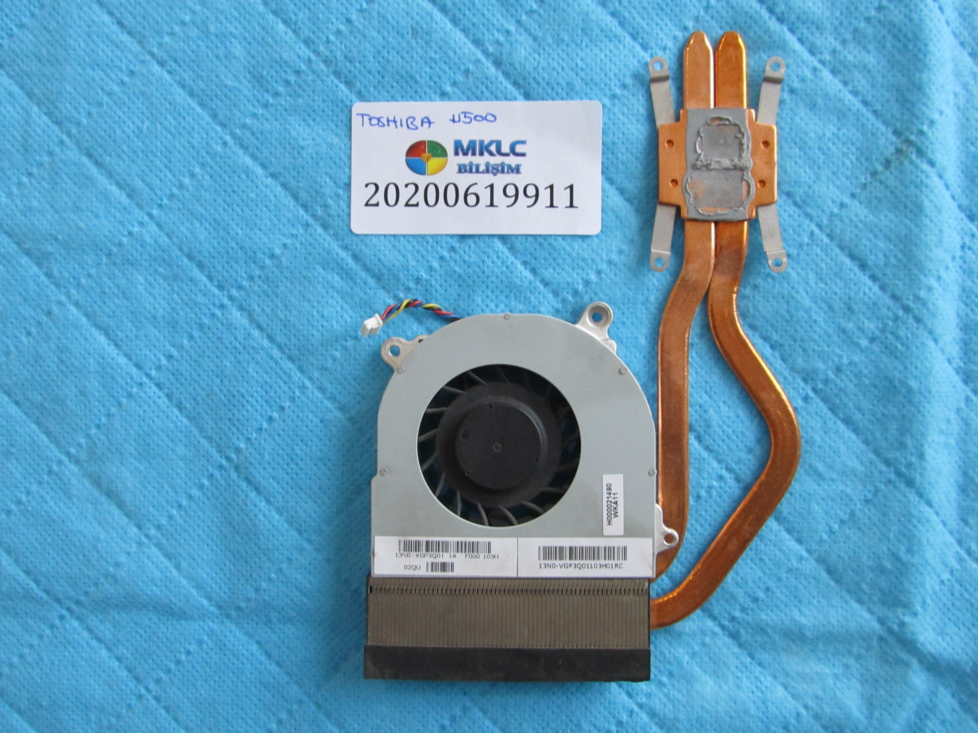 TOSHİBA Toshiba u500 fan bakir soğutucu (heatsink) küçük görsel 2