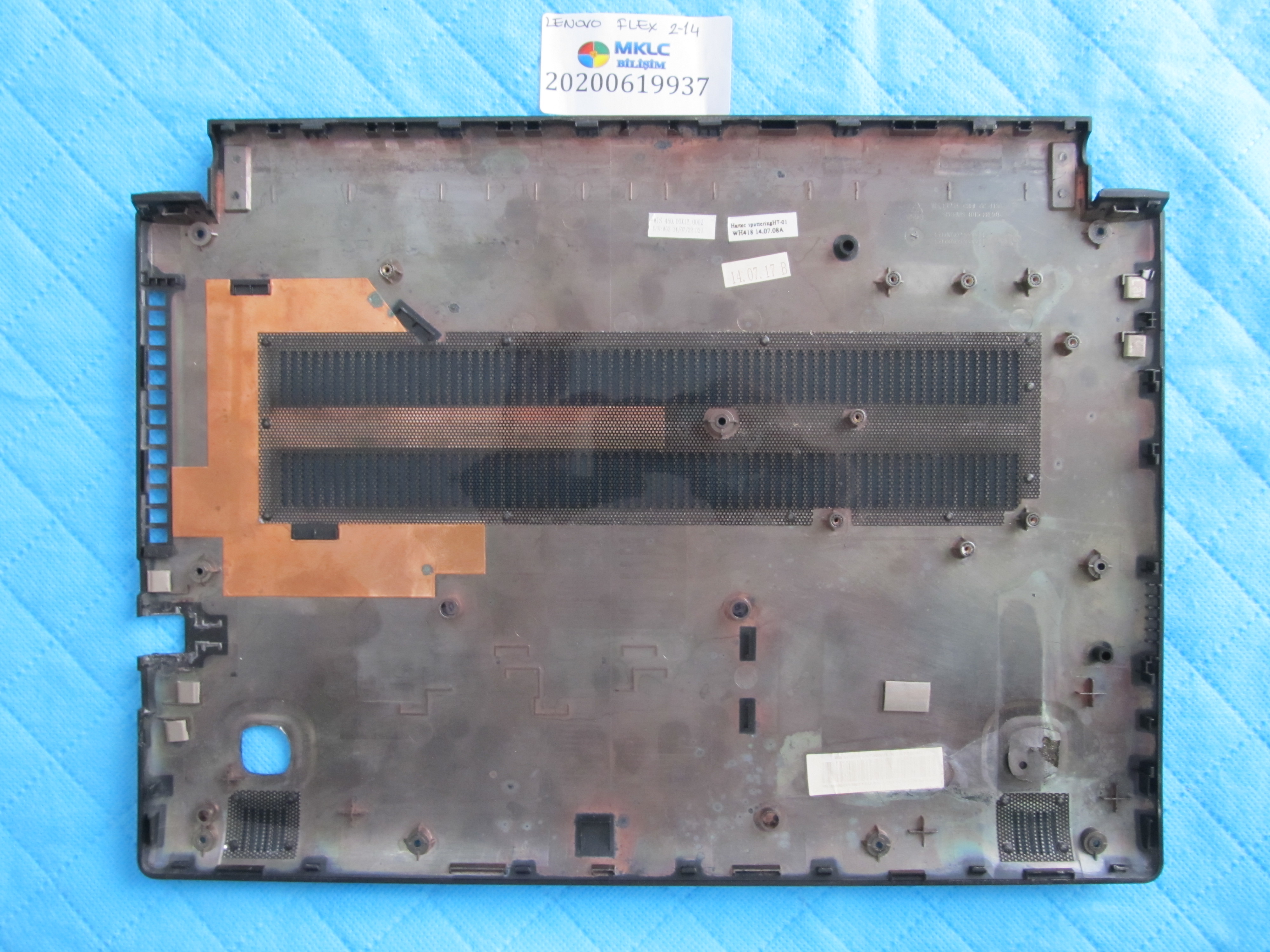 LENOVO Lenov flex 2-14 alt kasa orjinal ürün (1 plastiği eksik biraz yipranmiş) küçük görsel 2