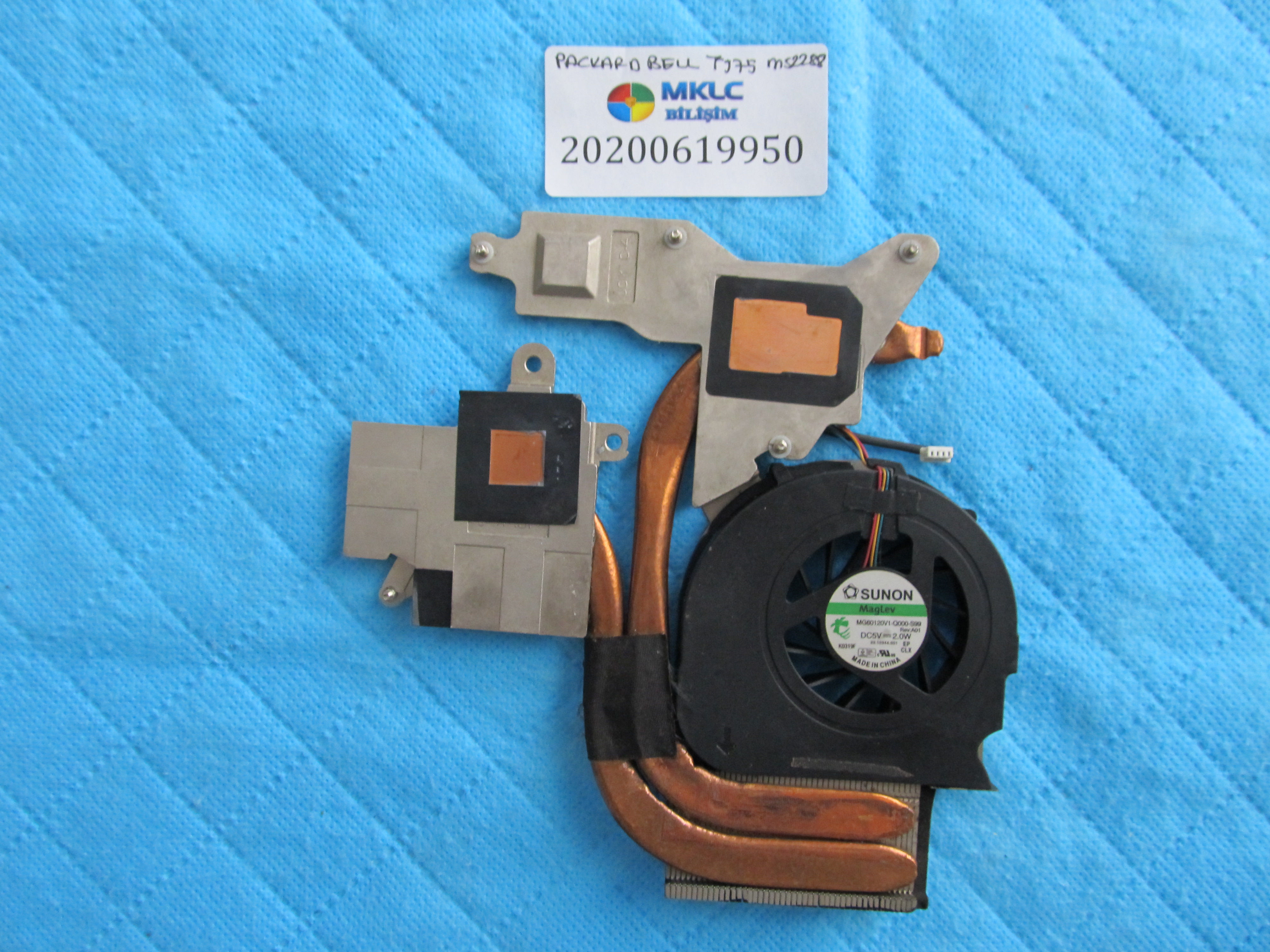 PACKARD BELL Packard bell tj75 ms2288 fan bakir soğutucu (heatsink) küçük görsel 2