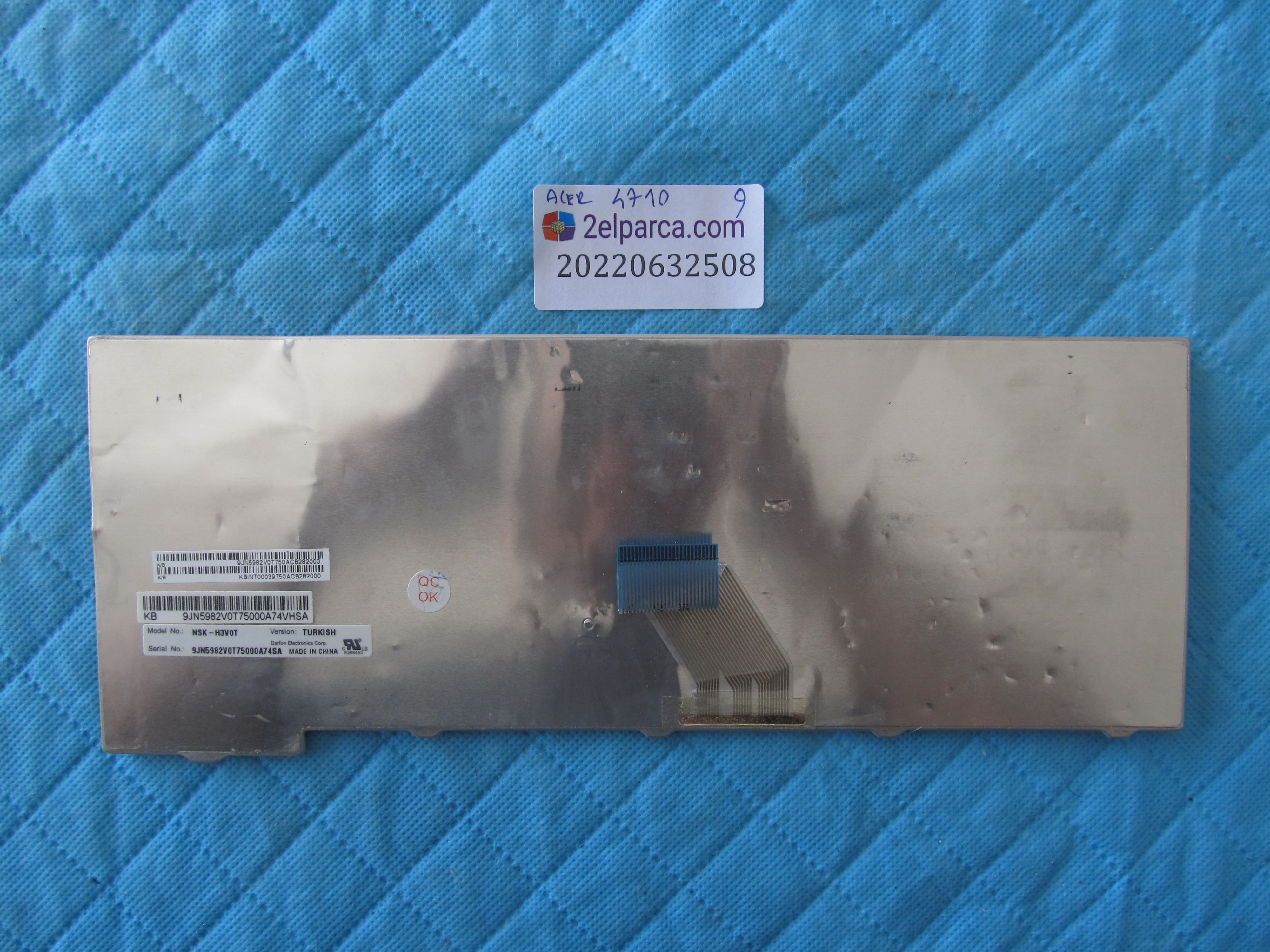 ACER Acer 4710 klavye beyaz 2 tuş eksik orjinal ürün küçük görsel 2