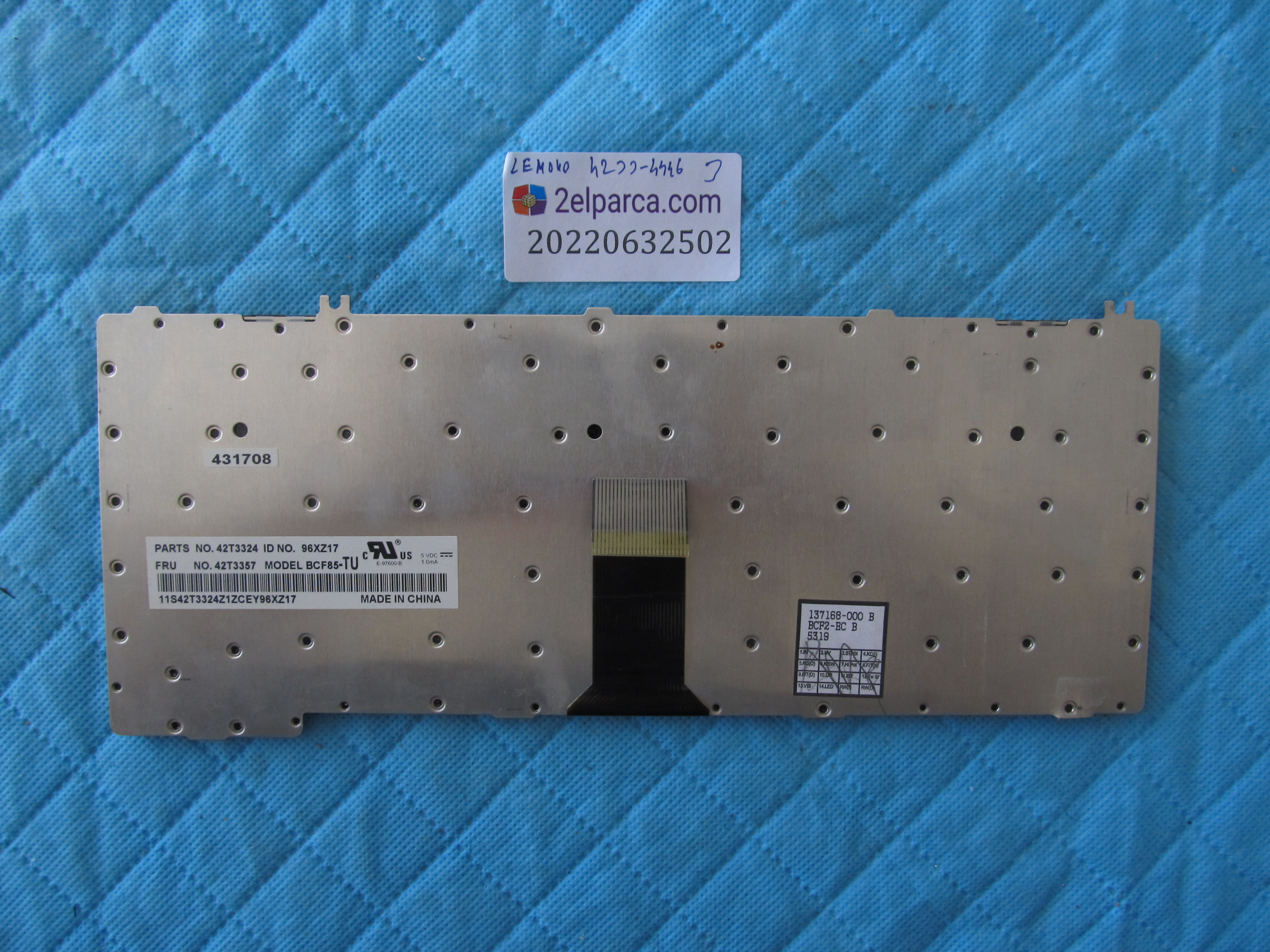 LENOVO Lenovo 4233 klavye (tek tuş eksik) 4446 orjinal ürün küçük görsel 2