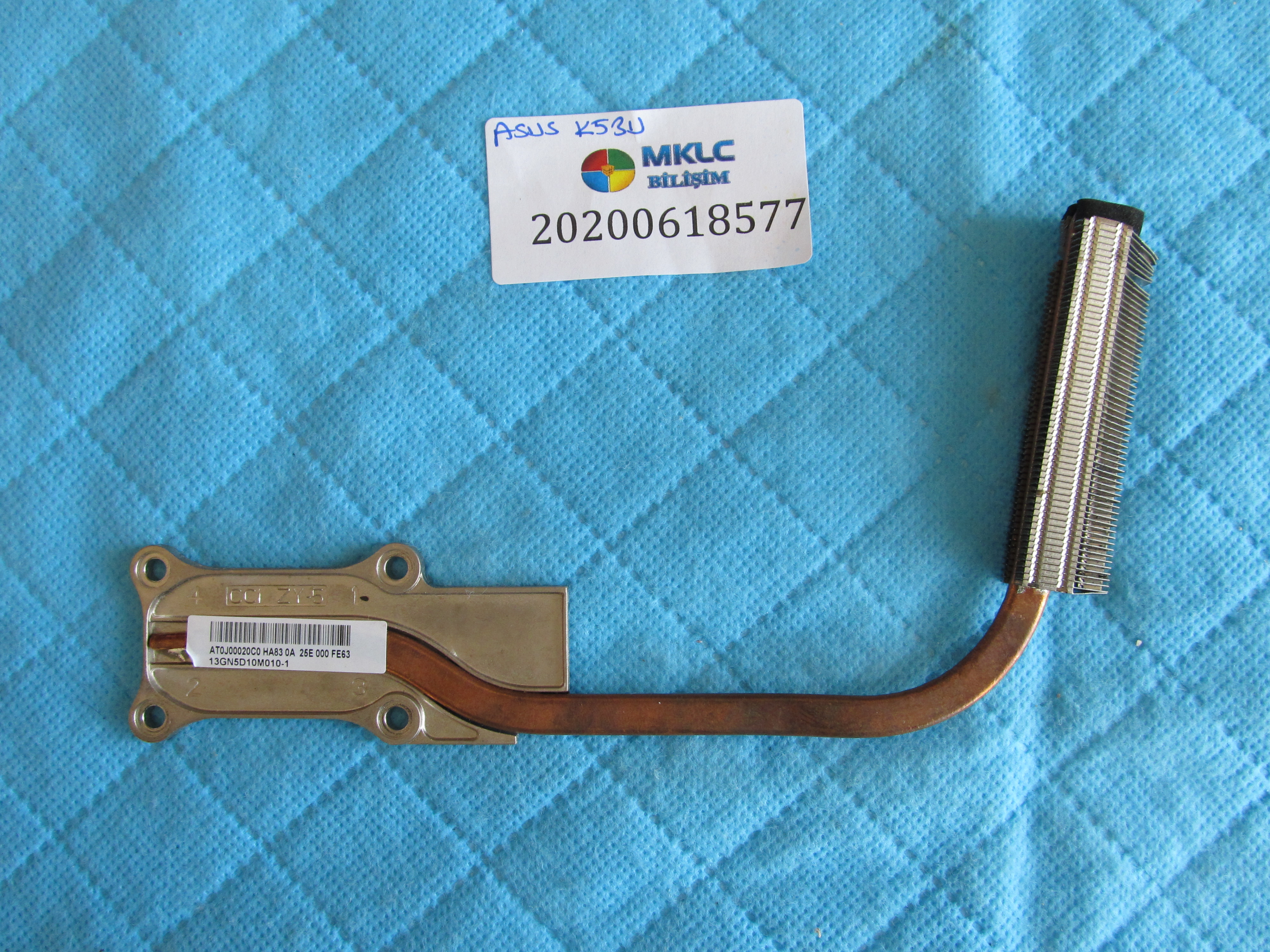 ASUS Asus k53u soğutucu bakir (heatsink) orjinal ürün küçük görsel 2