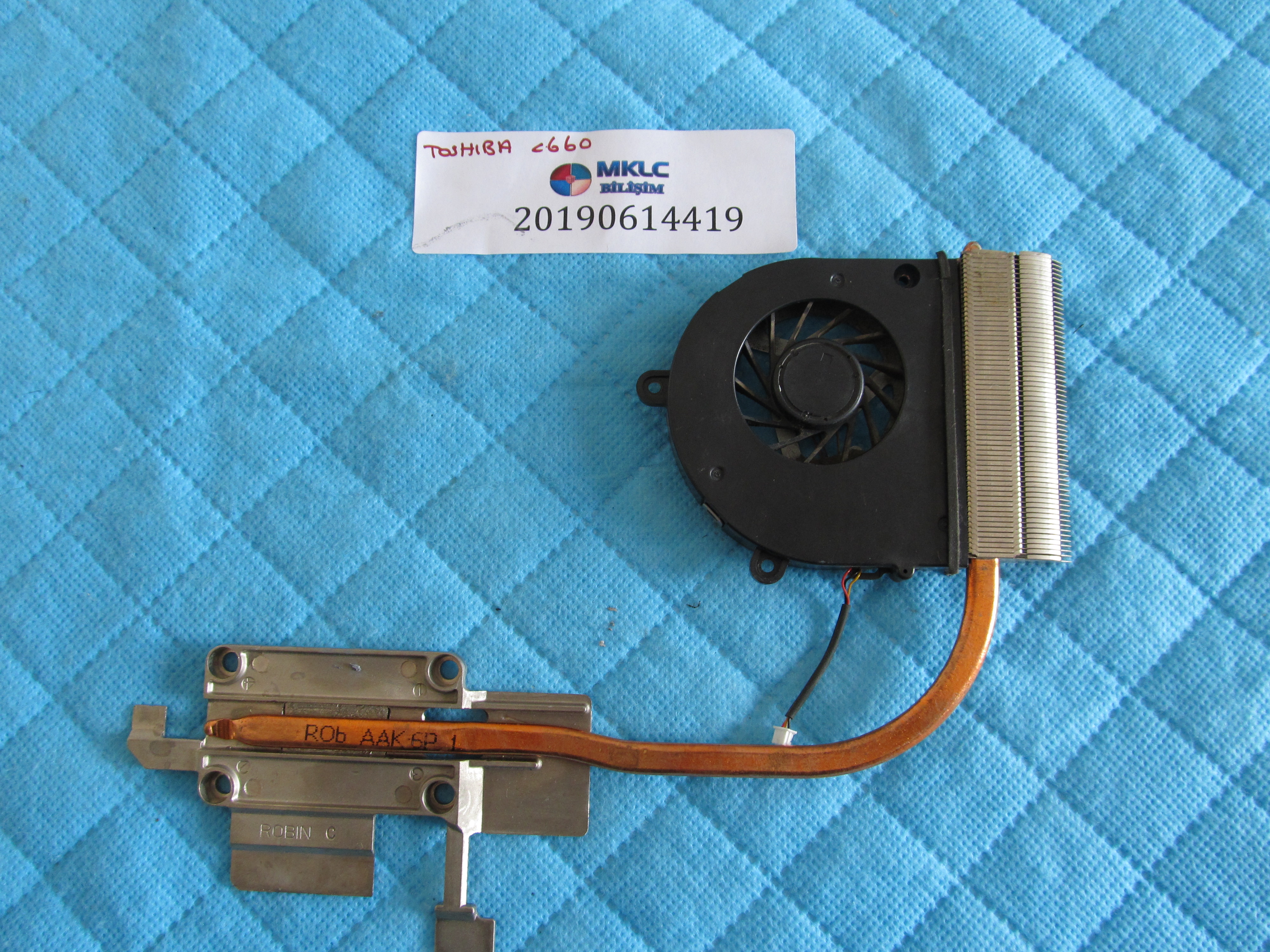 Toshiba c660 fan bakir soğutucu (heatsink)