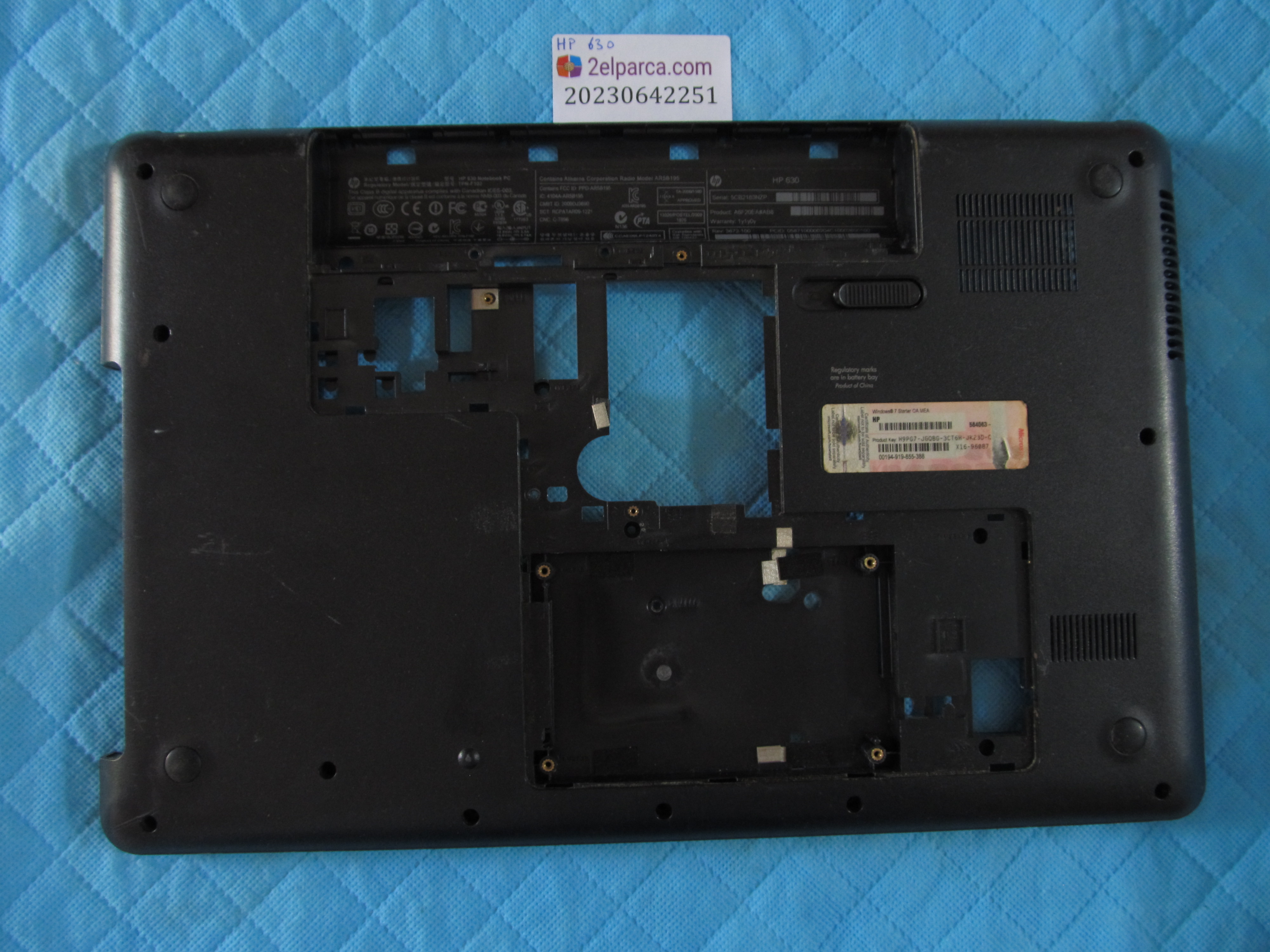 HP Hp 630 alt kasa orijinal ürün küçük görsel 2