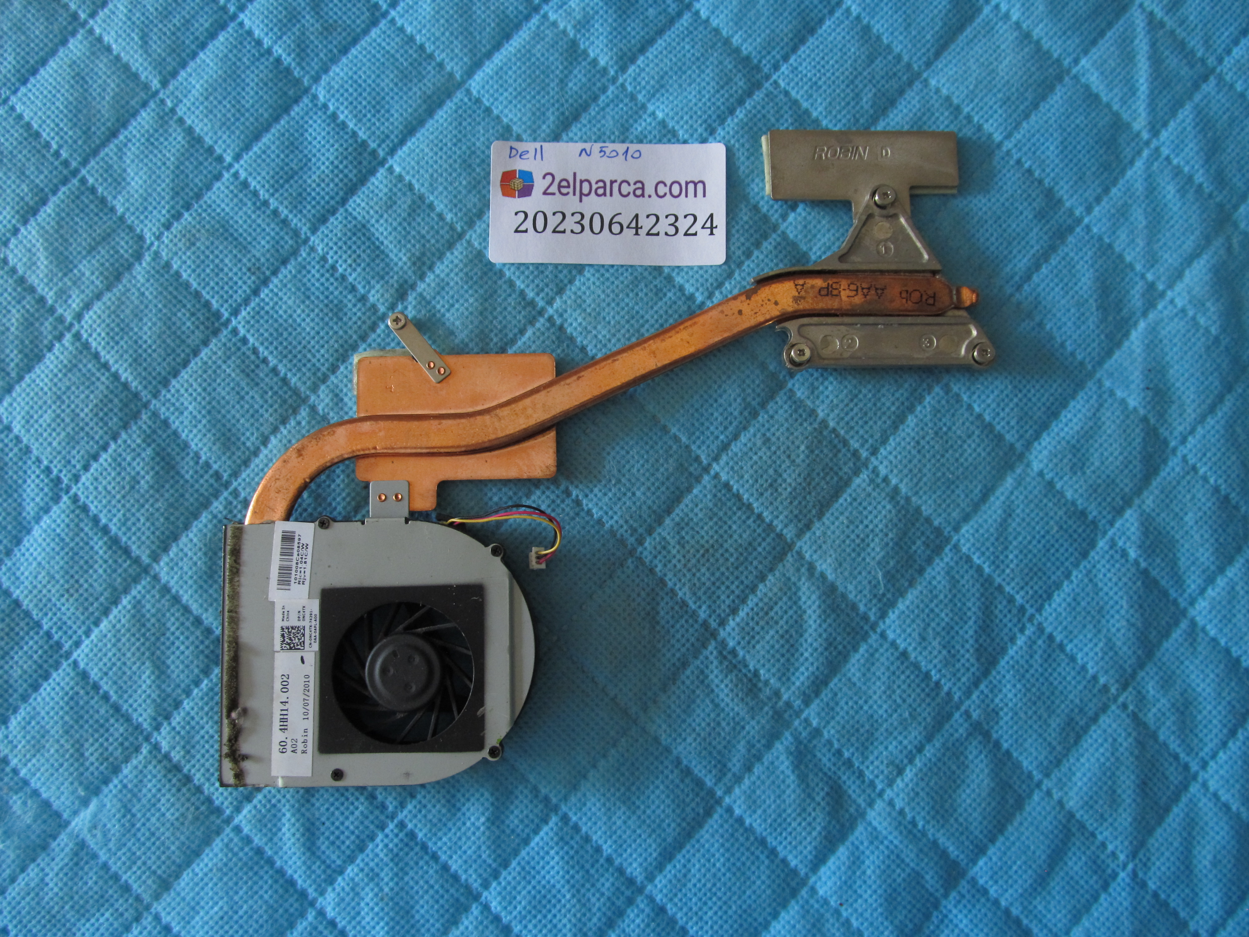Dell n5010 fan bakir soğutucu (heatsink) orjinal ürün