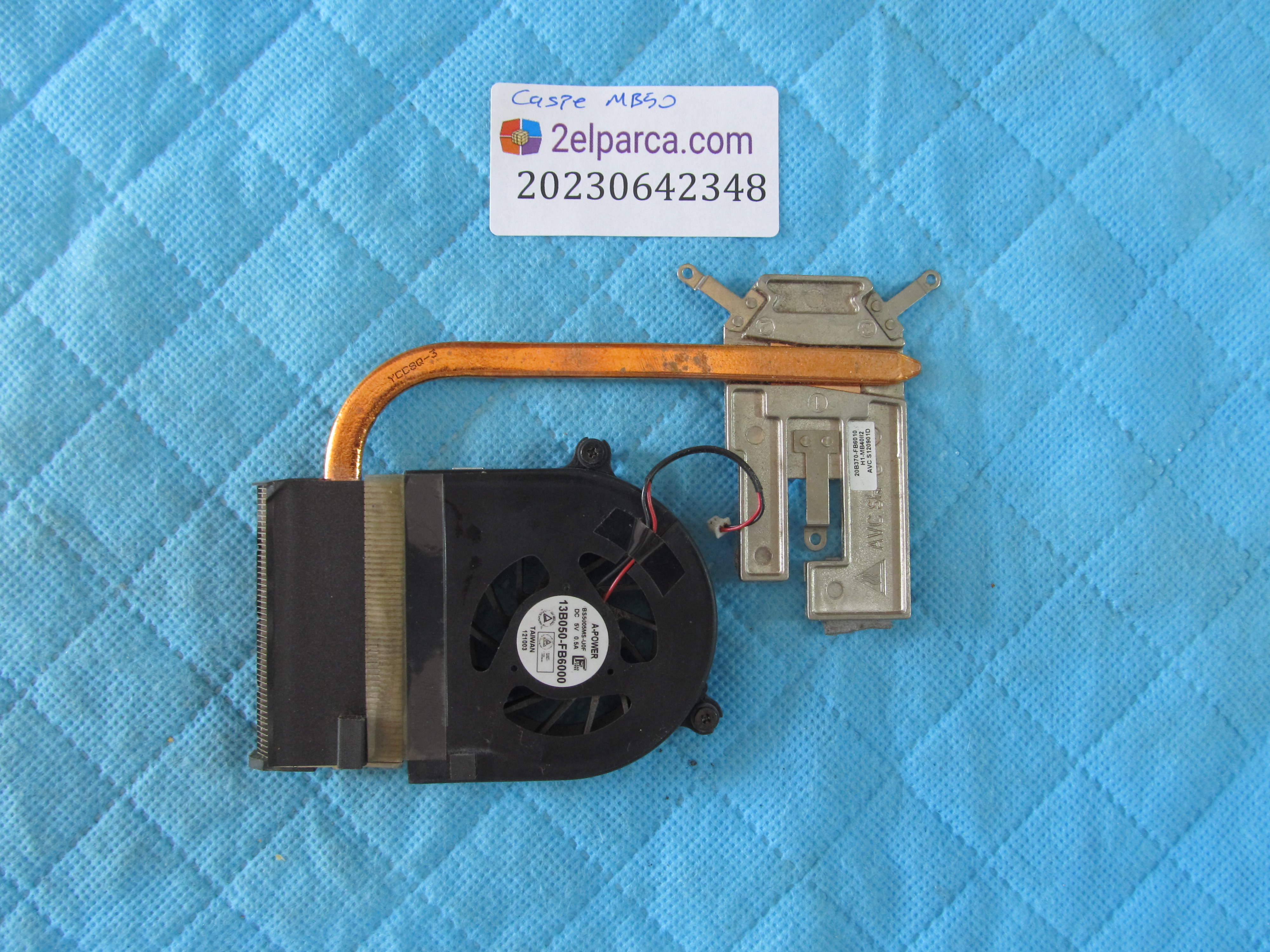 CASPER Casper mb50ii1 fan bakir soğutucu (heatsink) orijinal ürün küçük görsel 2