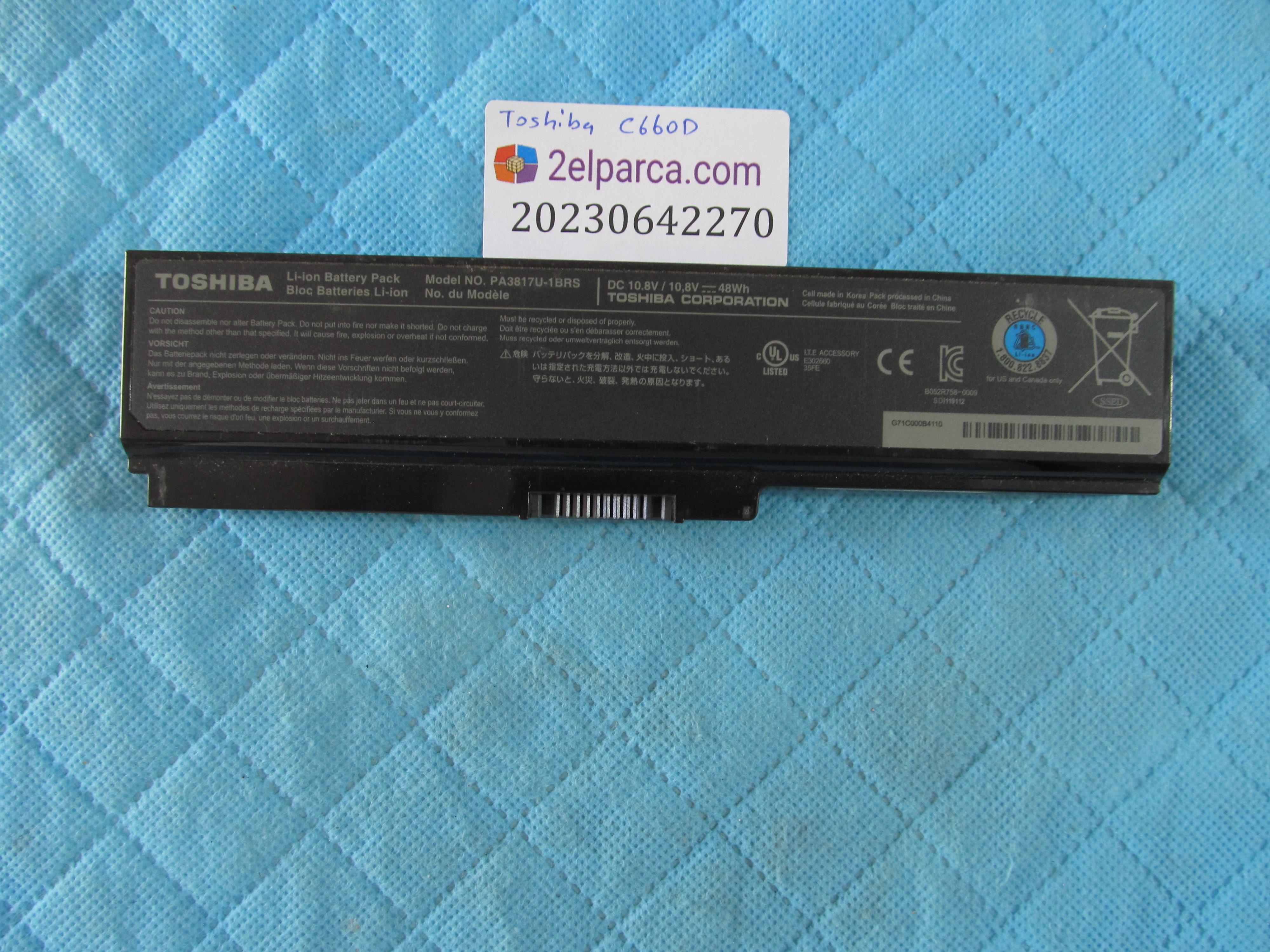 TOSHİBA Toshiba c660d batarya 2 saat üzeri şarj süresi orijinal ürün küçük görsel 2
