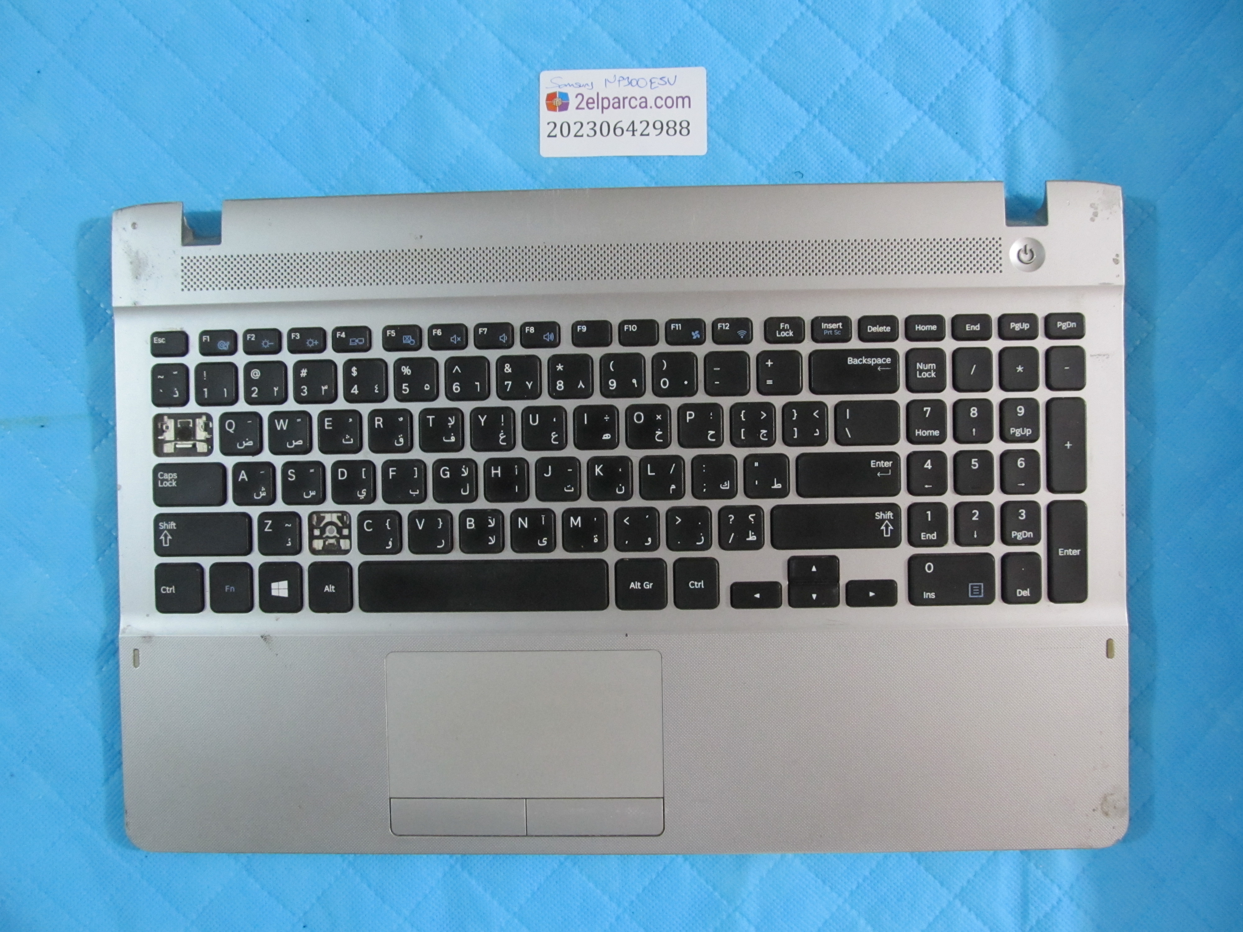 SAMSUNG Samsung np300e5v üst kasa klavye kasasi (klavye arizali) touchpad dahil orijinal ürün küçük görsel 2