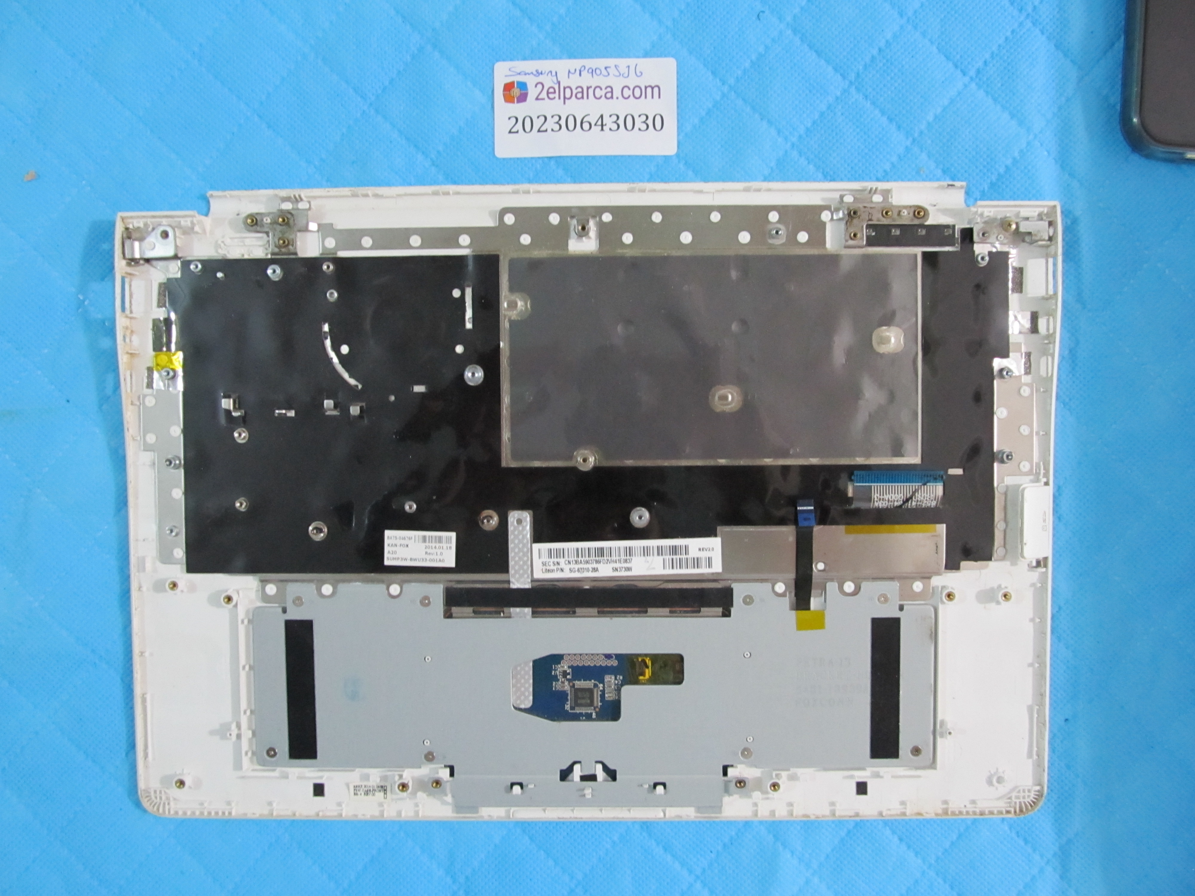 SAMSUNG Samsung np905s3g üst kasa klavye kasa (klavye arizali) touchpad dahil orijinal ürün küçük görsel 2