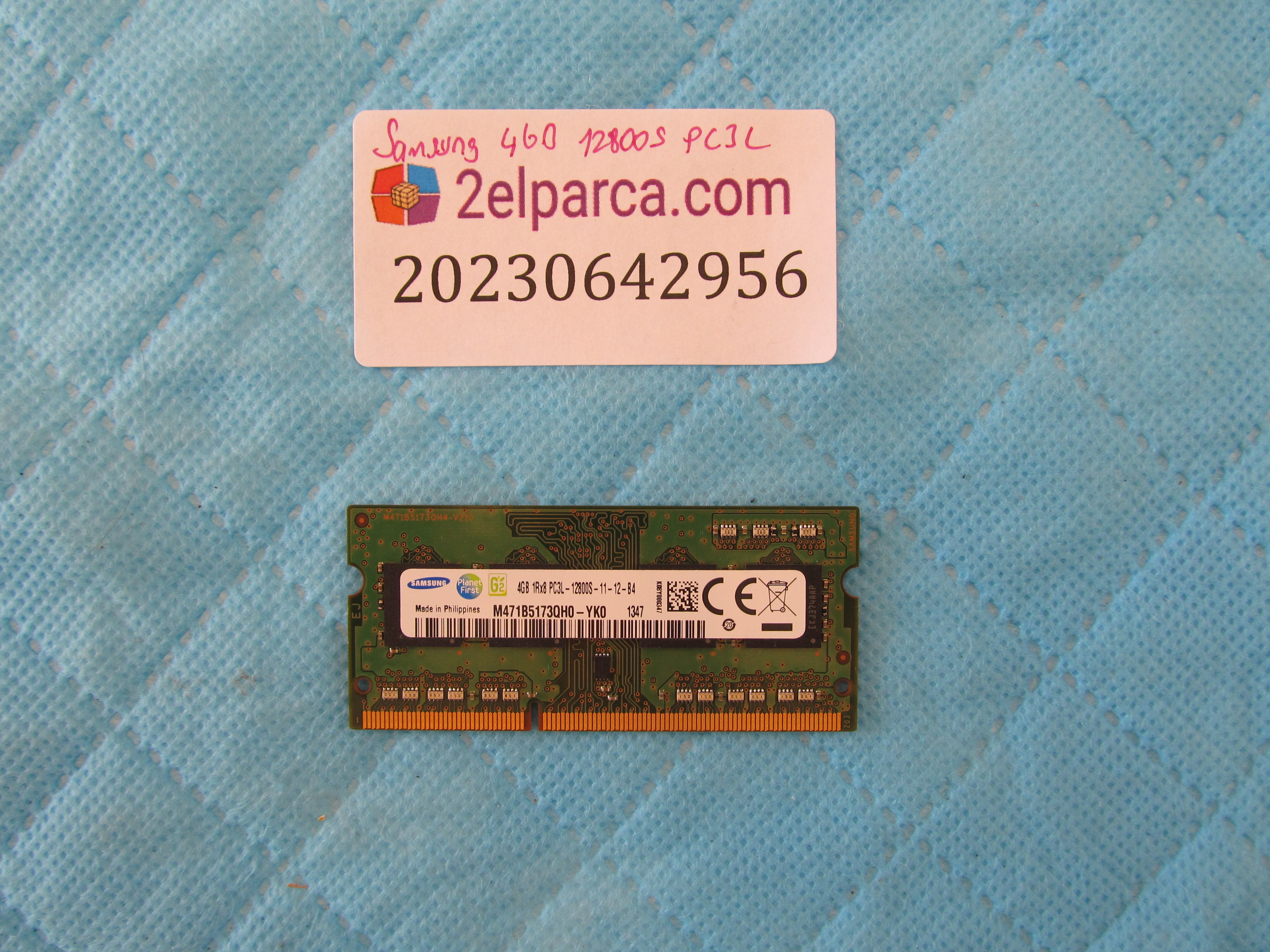 Samsung ddr3l 4gb 12800s ram bellek orjinal ürün