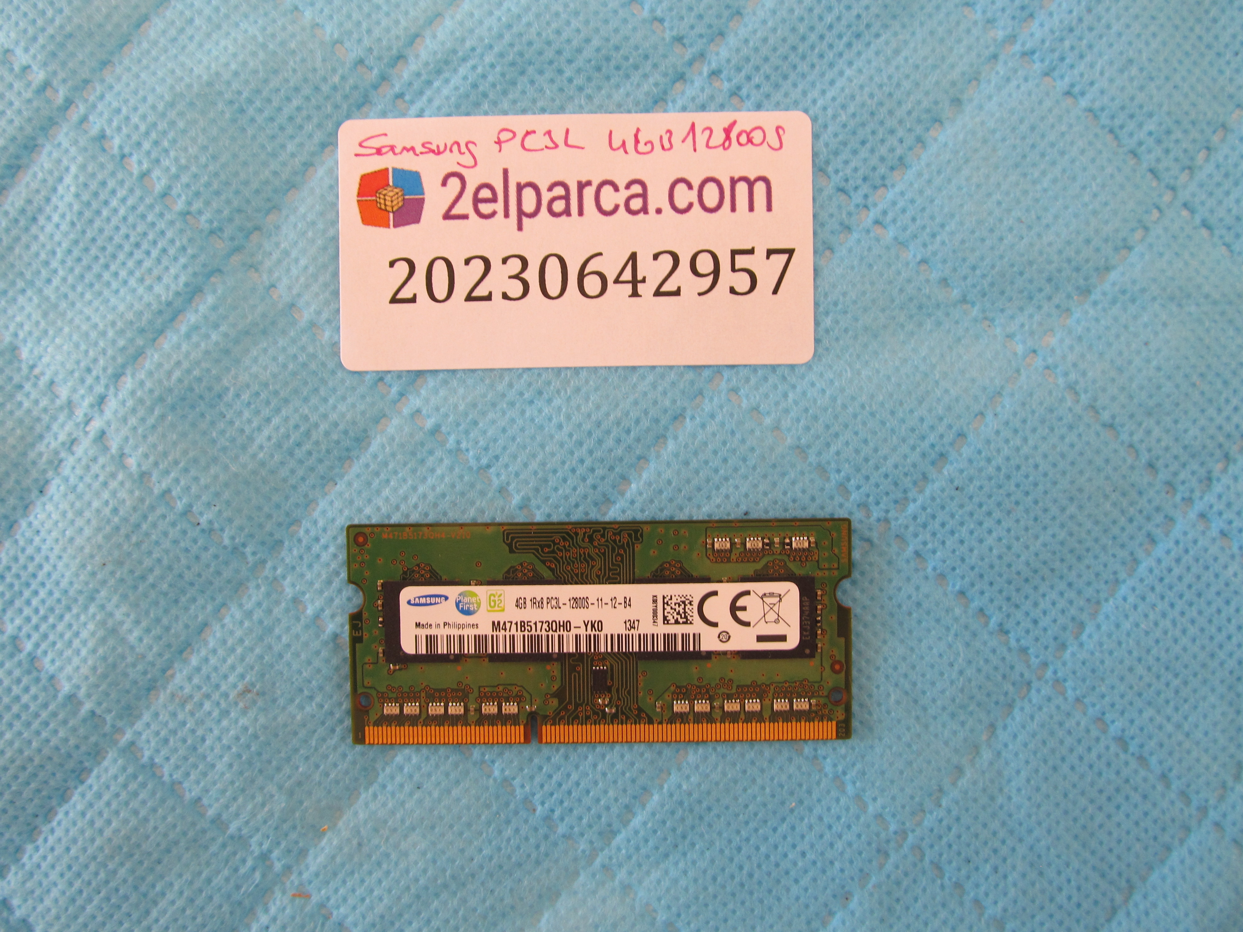 Samsung ddr3l 4gb 12800s ram bellek orjinal ürün