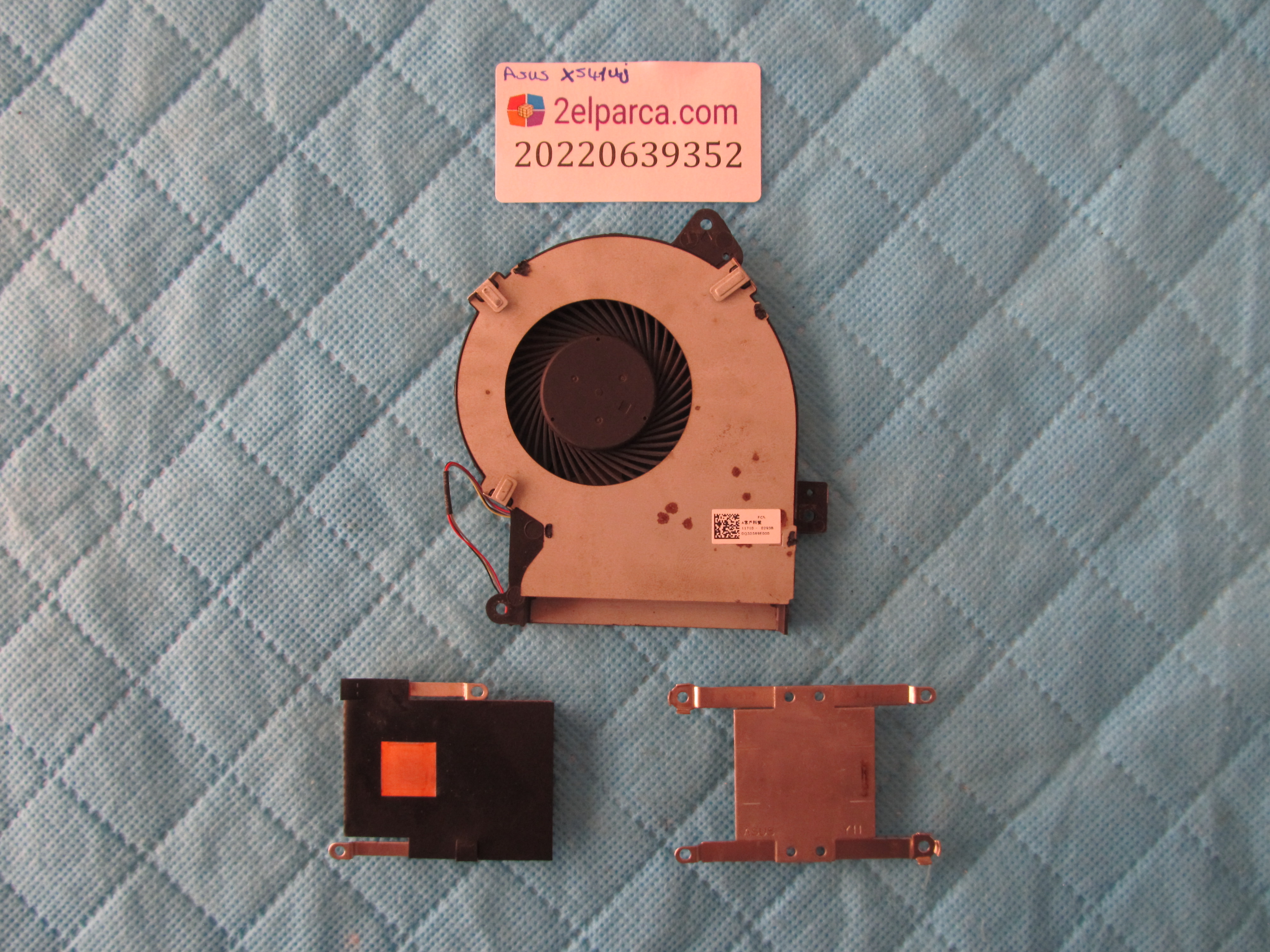 ASUS Asus x541u fan bakir soğutucu (heatsink) orjinal ürün küçük görsel 2