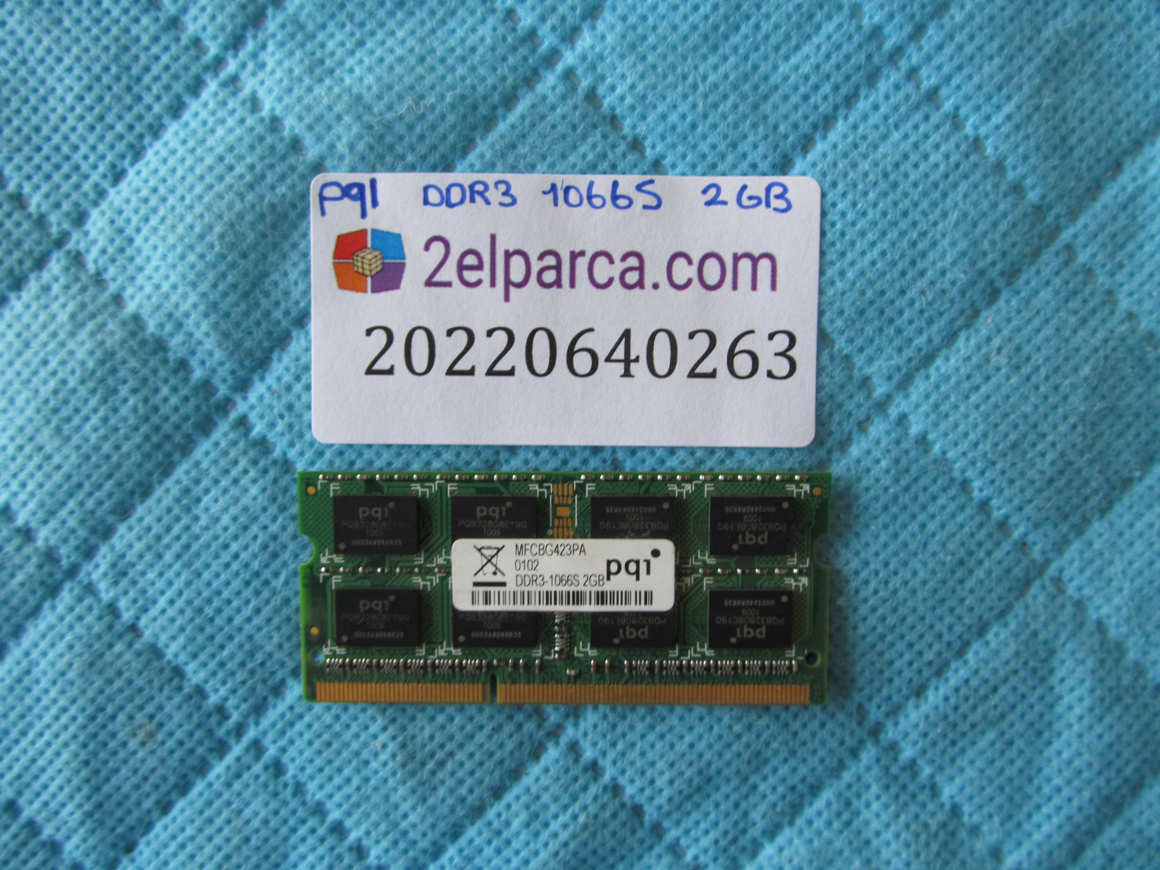 Pqi 2gb ddr3 1066s ram bellek orjinal ürün