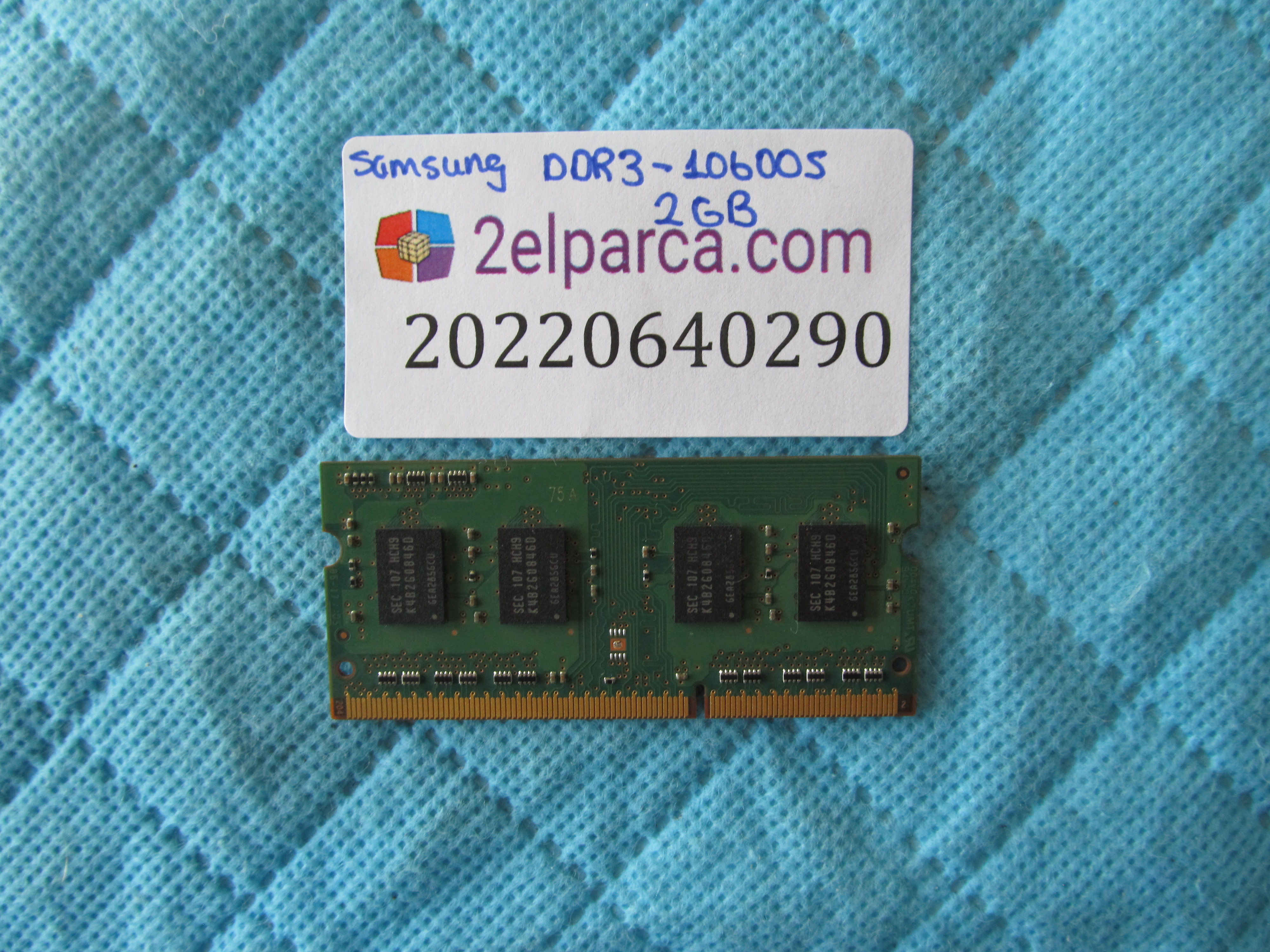 SAMSUNG Samsung 2gb ddr3 10600s 09-10-b2 ram bellek orjinal ürün küçük görsel 2