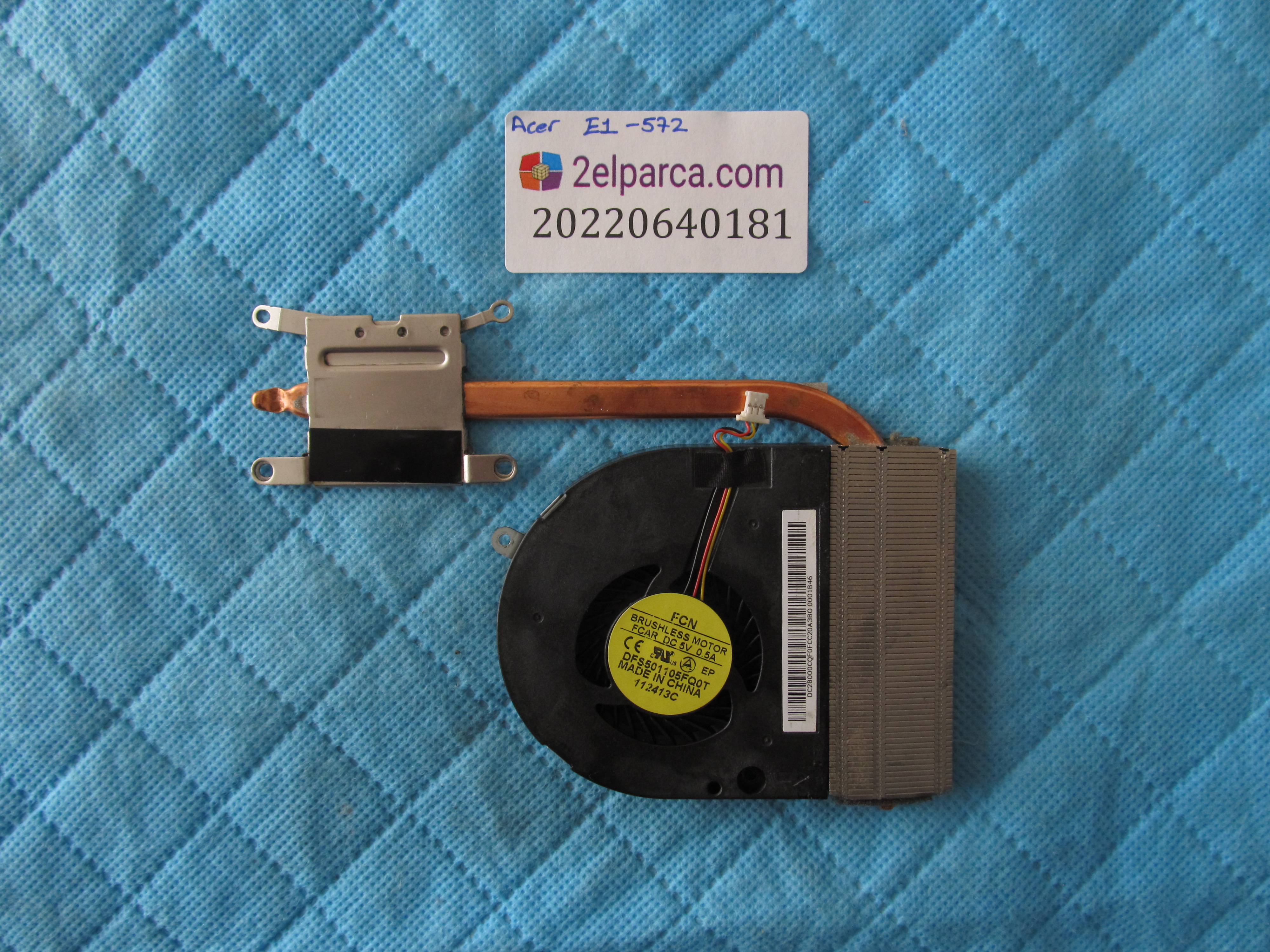 ACER Acer e1-572 fan bakir soğutucu (heatsink) orjinal ürün küçük görsel 2